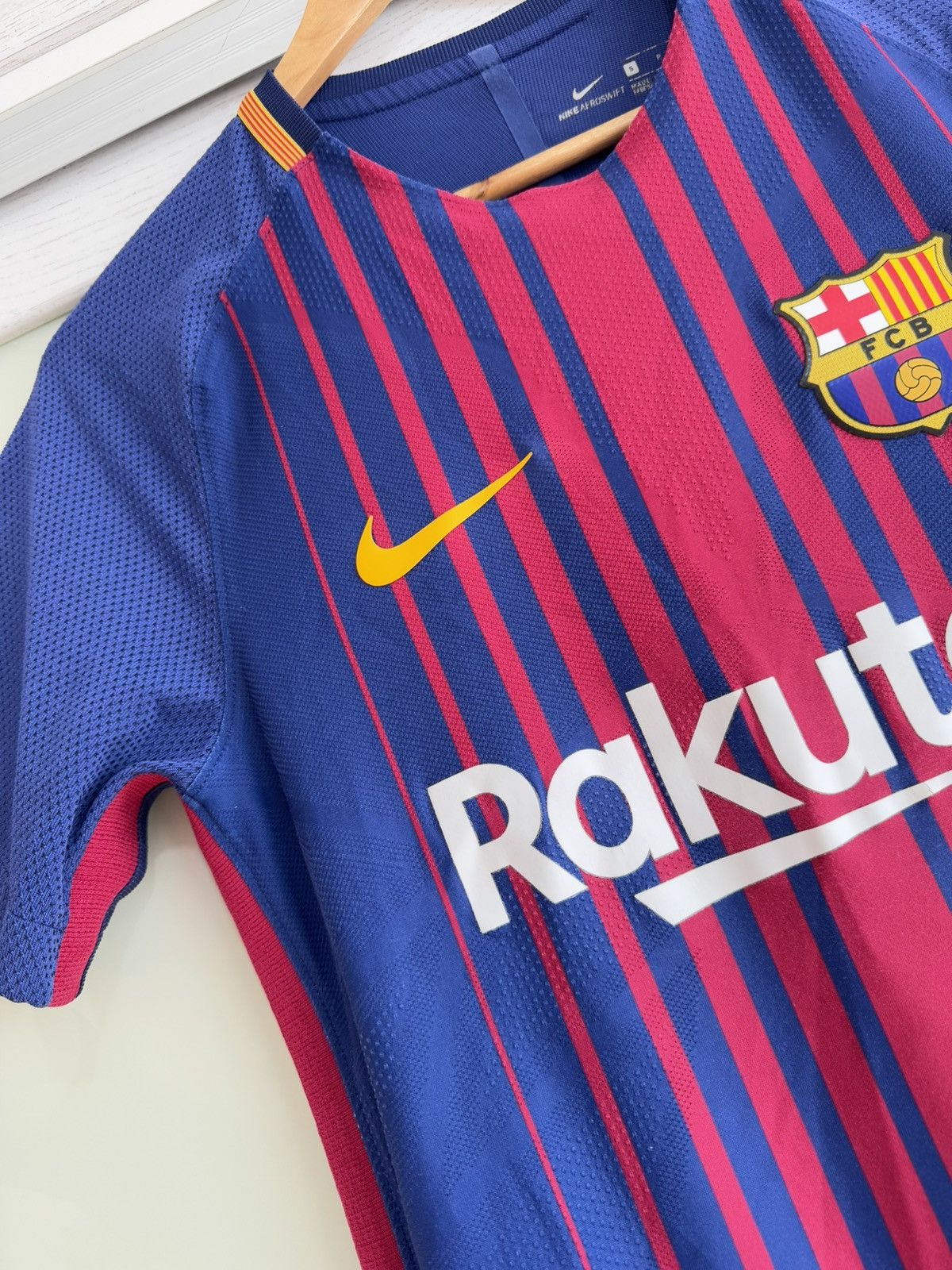 Barcelona 2017-2018 Player Issue Home Soccer Jersey Kit