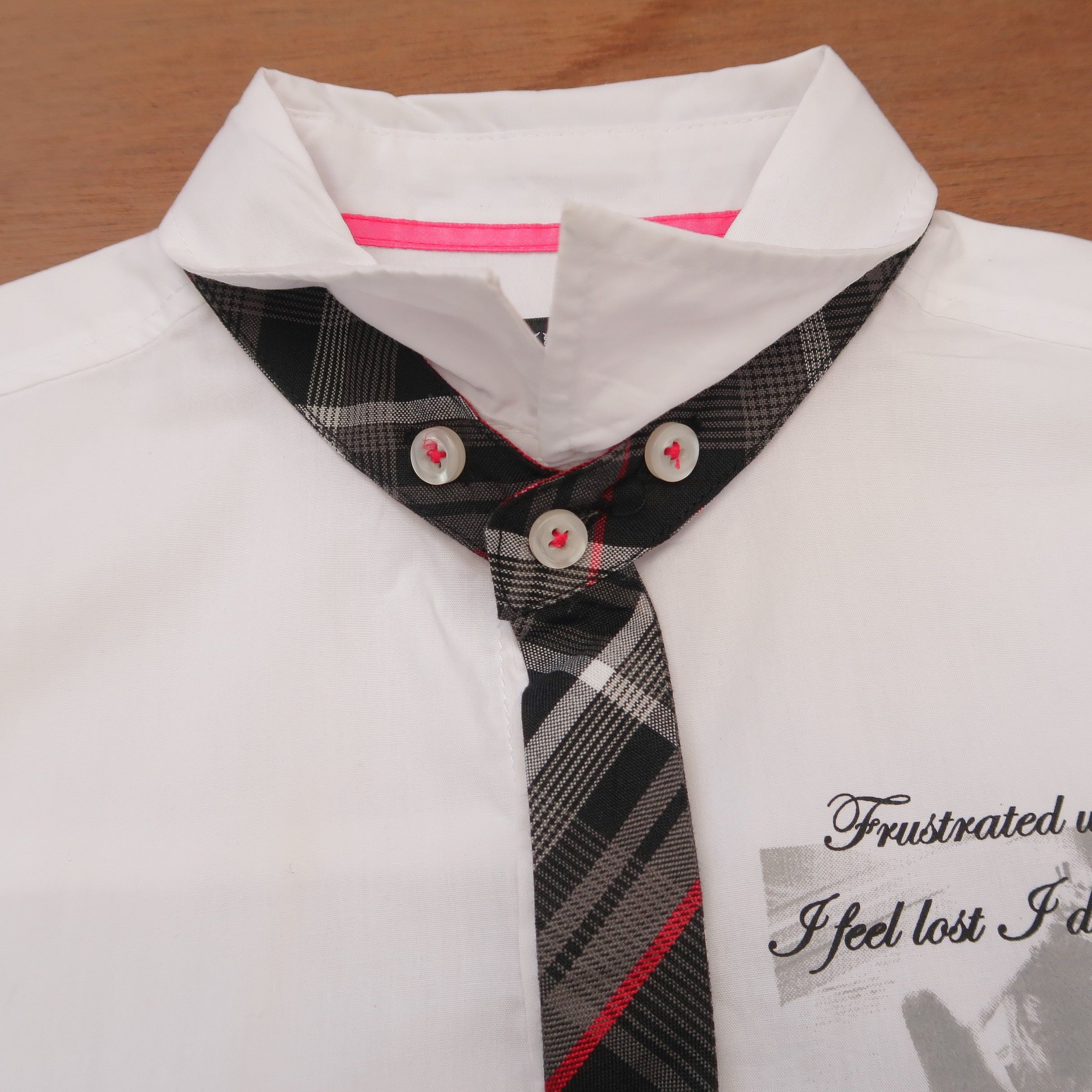 Japanese Brand 1990s If Six Was Nine In The Attic Punk Poem Shirt Tie Size US M / EU 48-50 / 2 - 11 Thumbnail