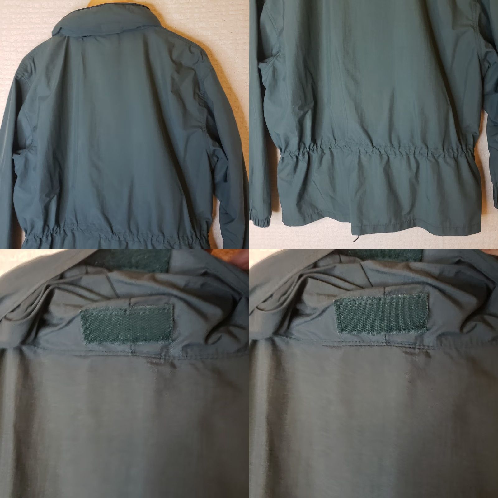 Vintage LL Bean Women's XL REG. Windbreaker Raincoat Green NO LINER Hide In Collar Hood Size XL / US 12-14 / IT 48-50 - 8 Thumbnail