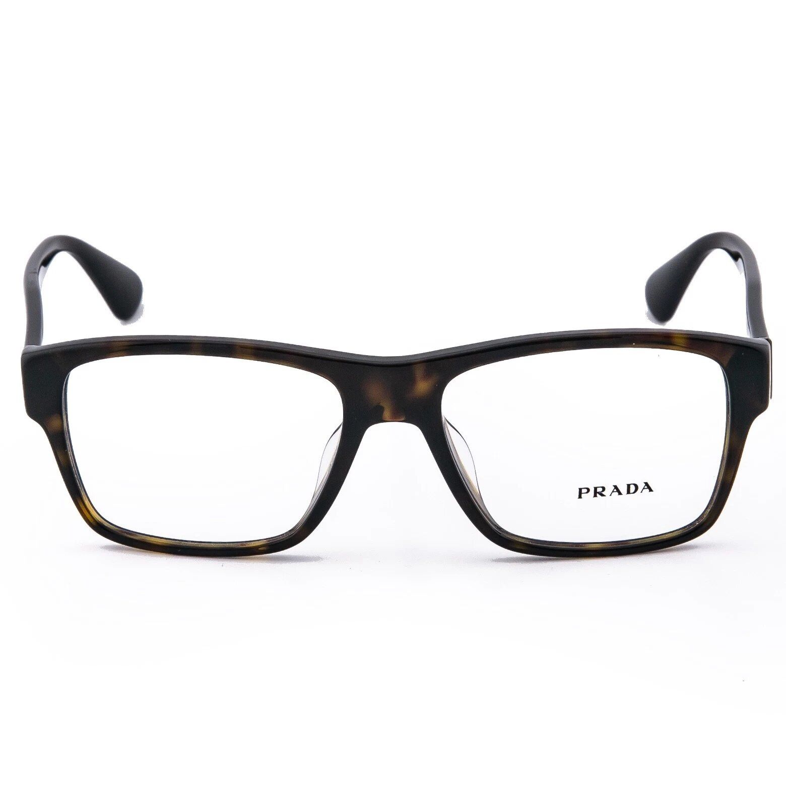 Prada PRADA 17S VPR17S Brown Logo Square Eyeglasses Optical Frame Size ONE SIZE - 5 Thumbnail