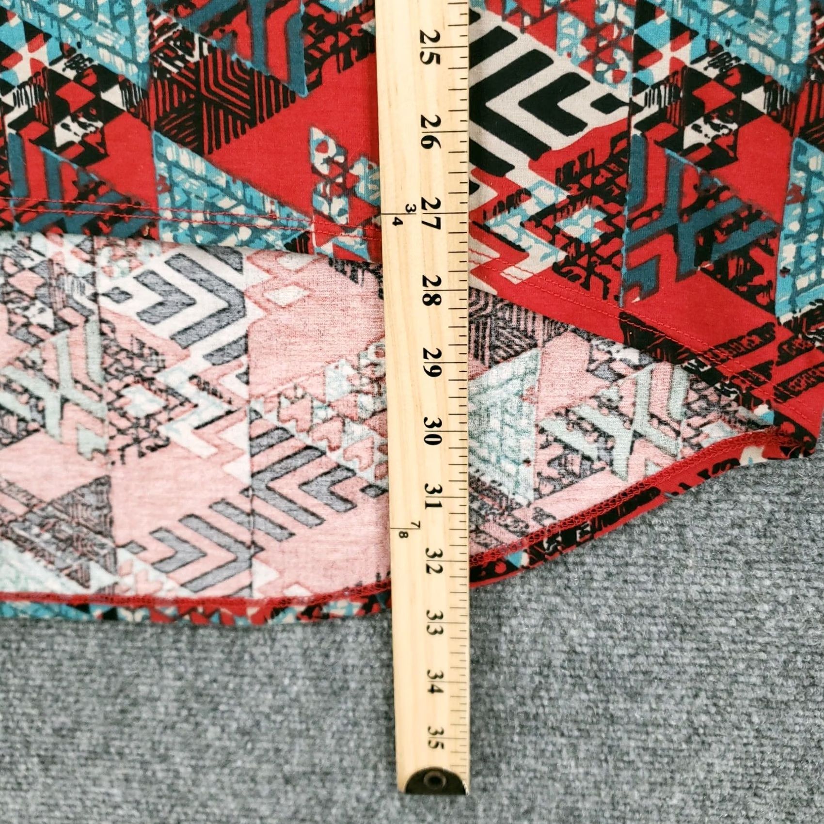 Vintage LuLaRoe Shirt Womens S Red Irma Simply Comfortable Tunic Floral Low Size S / US 4 / IT 40 - 6 Thumbnail