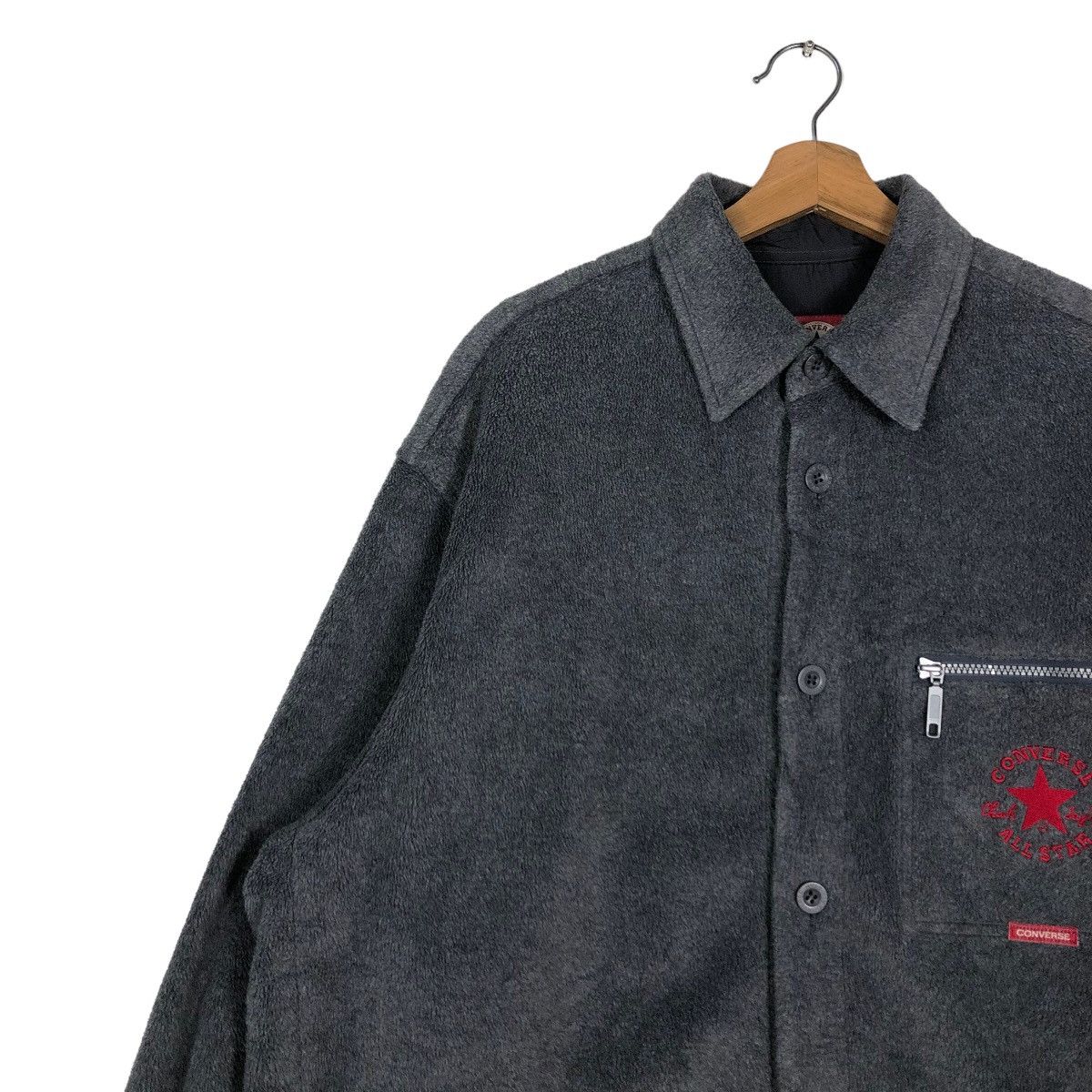 Japanese Brand Vintage Shirt Wool Jacket Converse Usa All Star Boston Mass Size US L / EU 52-54 / 3 - 7 Thumbnail