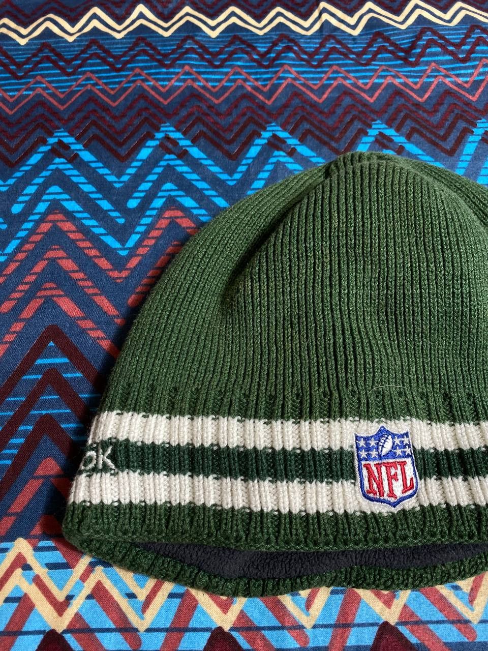 Reebok Hats green Vintage striped Reebok Y2K logo NFL Streetwear Size ONE SIZE - 10 Thumbnail