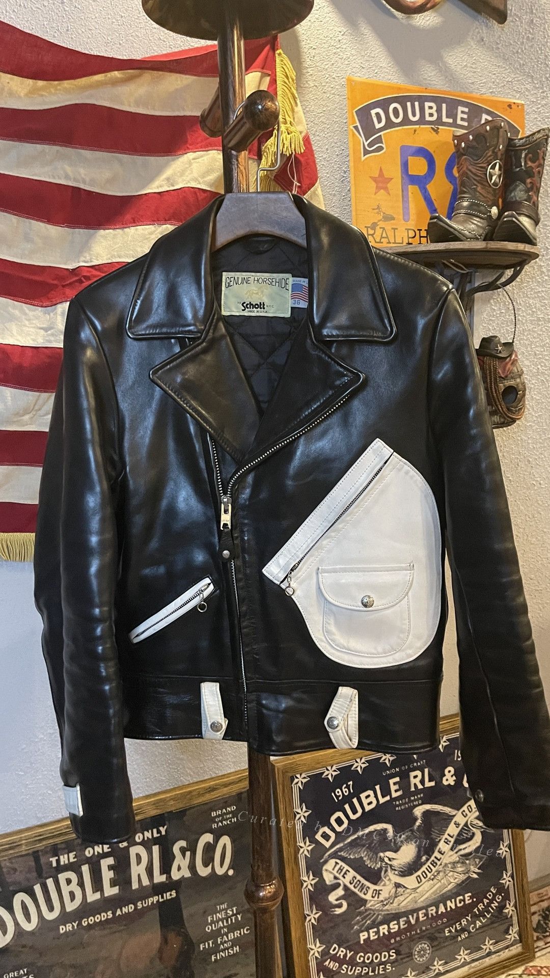 Schott Schott Vintage Horse Leather Motorcycle Jacket Size US XL / EU 56 / 4 - 1 Thumbnail