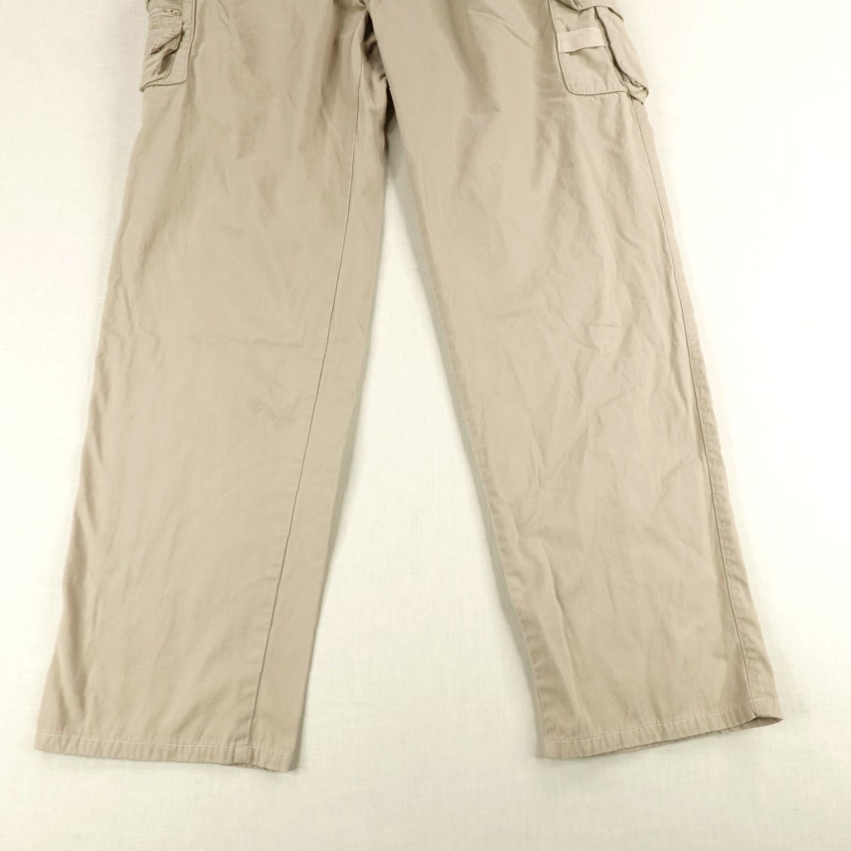 Orvis VINTAGE Orvis Pants Mens 40 Beige Cargo Khaki Cotton Relaxed Straight Inseam 34" 40 Regular Mens Size US 40 / EU 56 - 3 Thumbnail