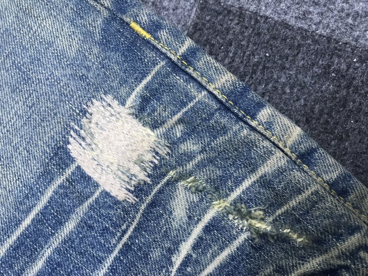 Japanese Brand 💥FLARE💥ARCHIVAL RICO STONE WASH DISTRESSED DENIM F132 Size US 32 / EU 48 - 23 Thumbnail