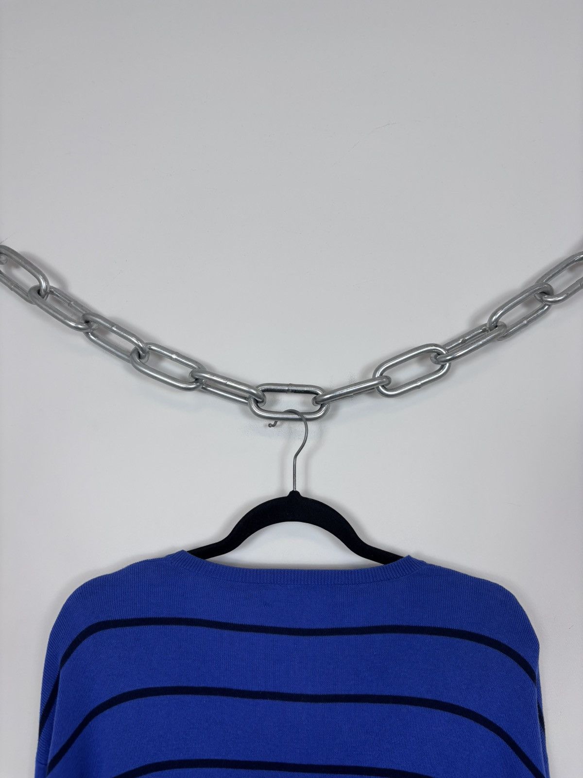 Polo Ralph Lauren Polo Ralph Lauren Men’s Blue Striped V-Neck Sweater Size US XL / EU 56 / 4 - 20 Thumbnail