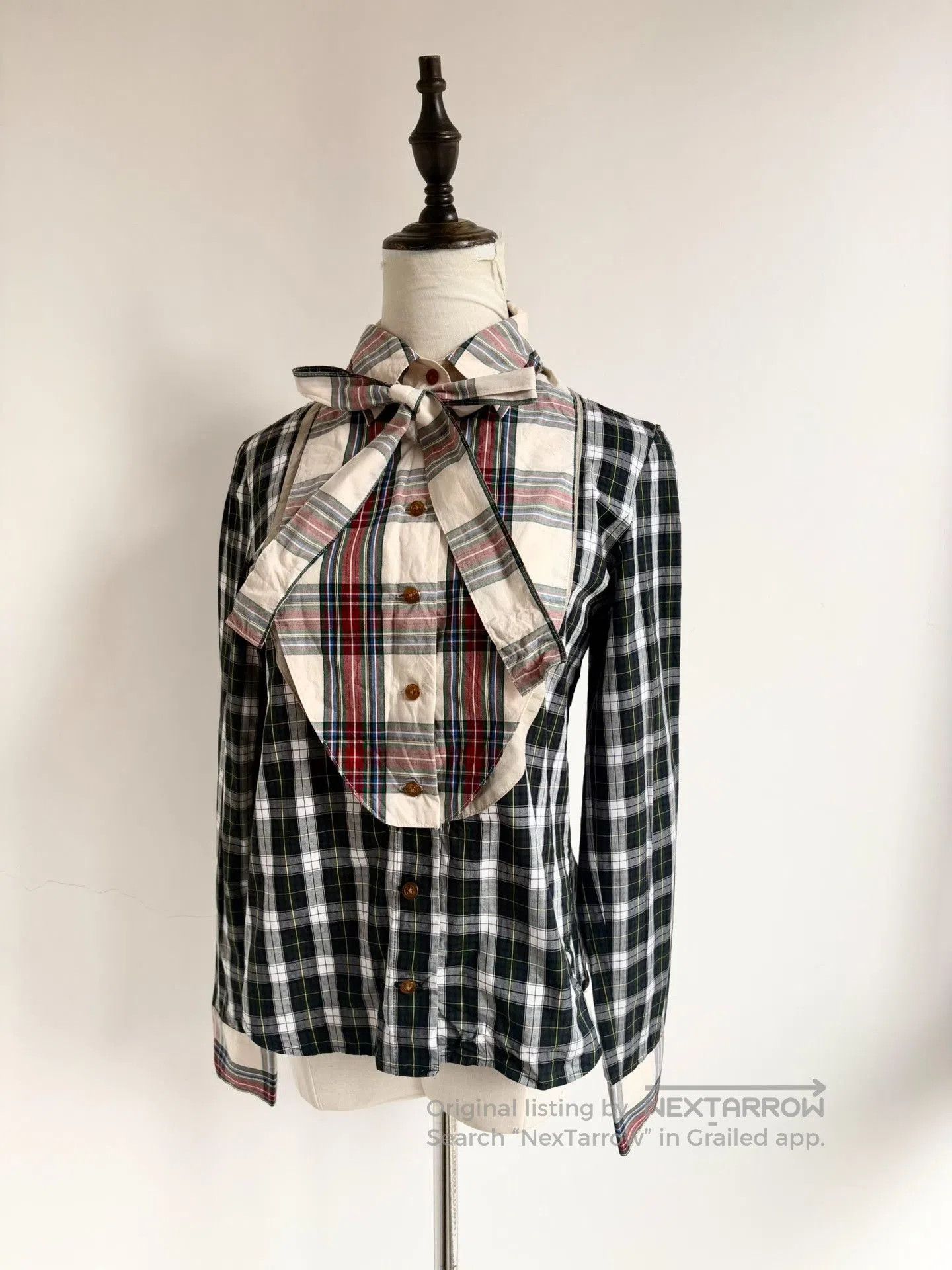 Vivienne Westwood Vivienne Westwood Vintage Plaid Bow Shirt. Size M / US 6-8 / IT 42-44 - 2 Thumbnail