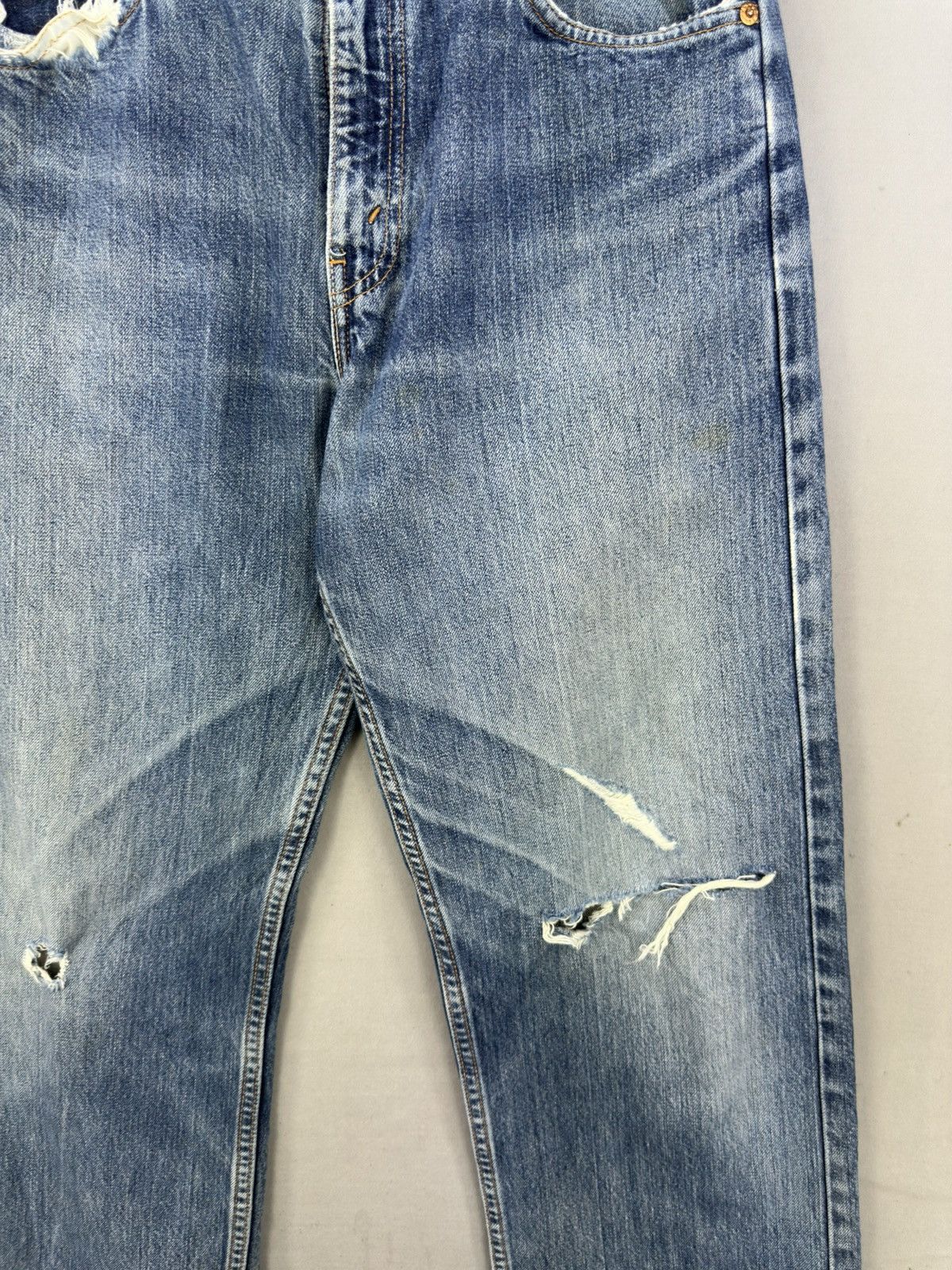 Levi's Vintage 90’s Levi’s 612 Orange Tab Distressed Jeans Size US 32 / EU 48 - 3 Thumbnail