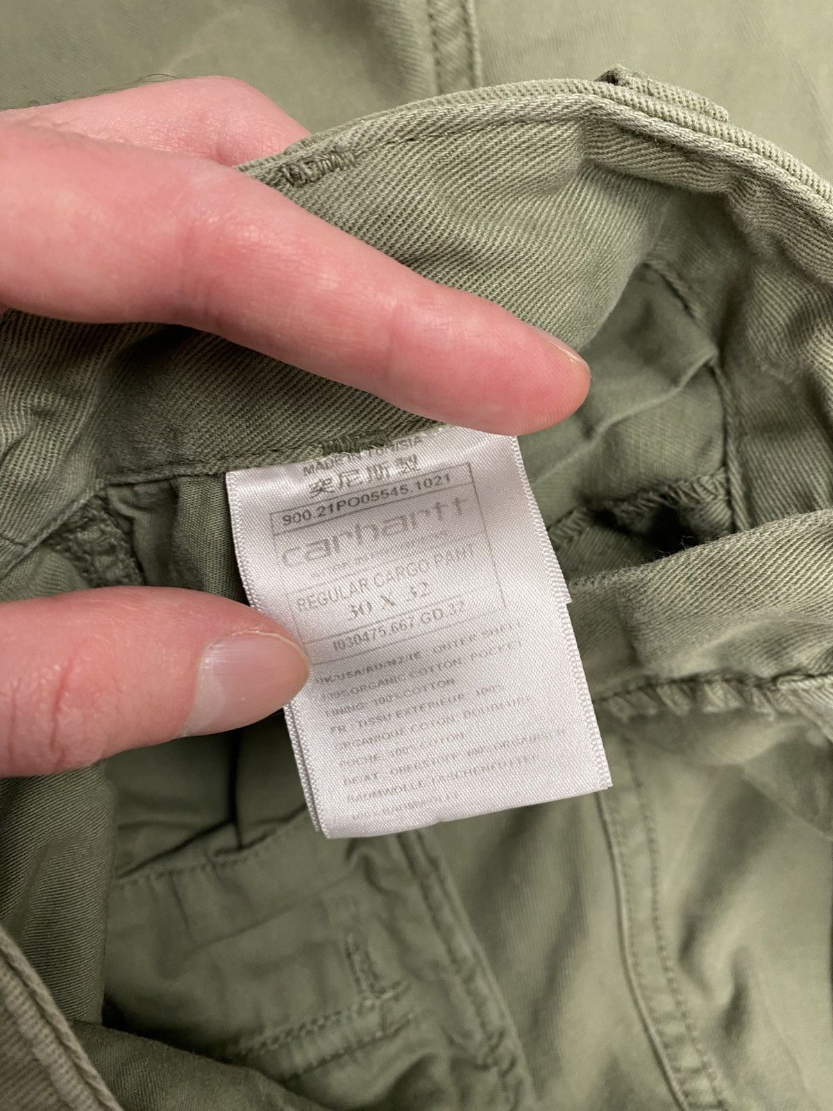 Carhartt Carhartt khaki work cargo pants Size US 30 / EU 46 - 8 Thumbnail