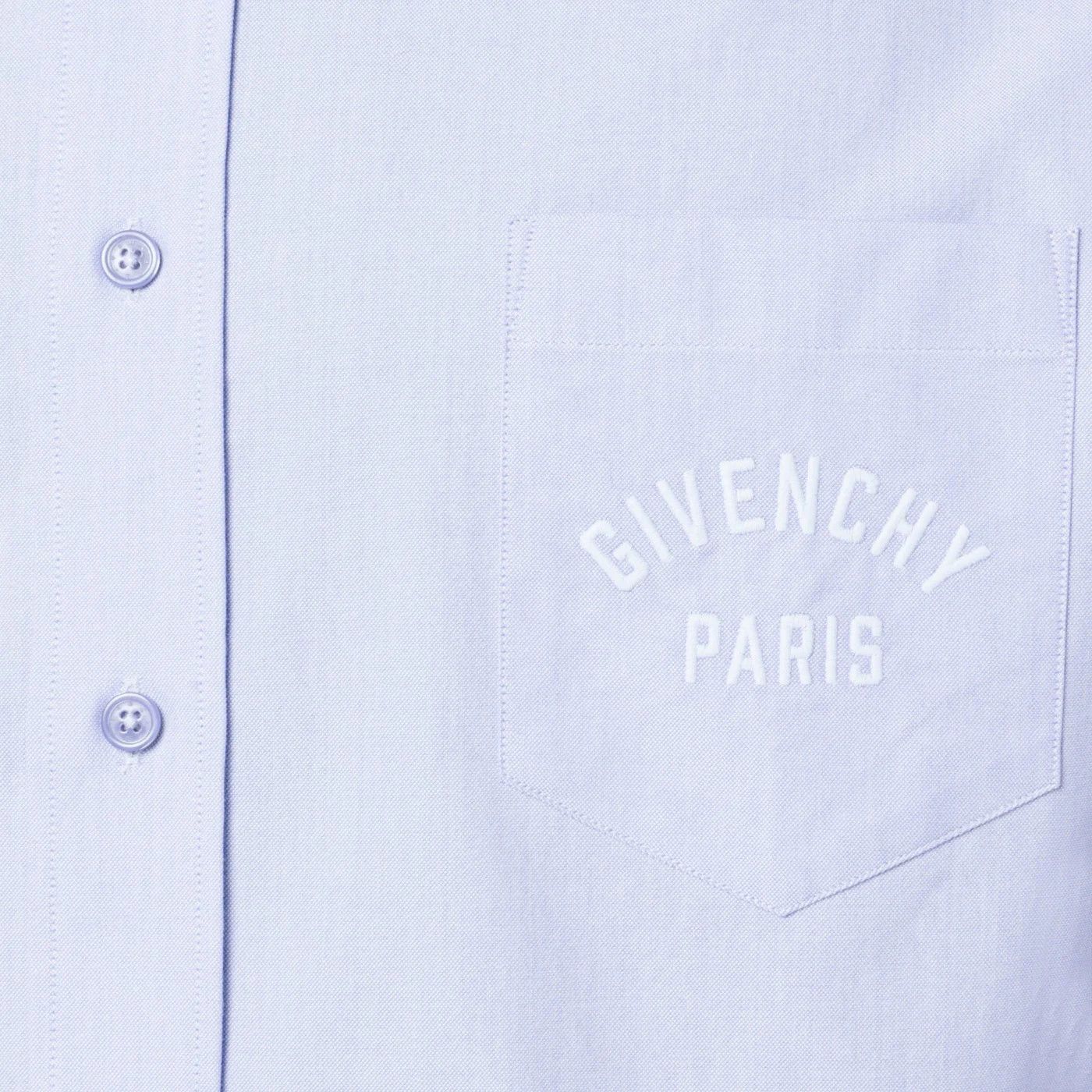 Givenchy o1d2blof0426 Cotton Button Down Shirt in Light Blue Size US L / EU 52-54 / 3 - 3 Thumbnail