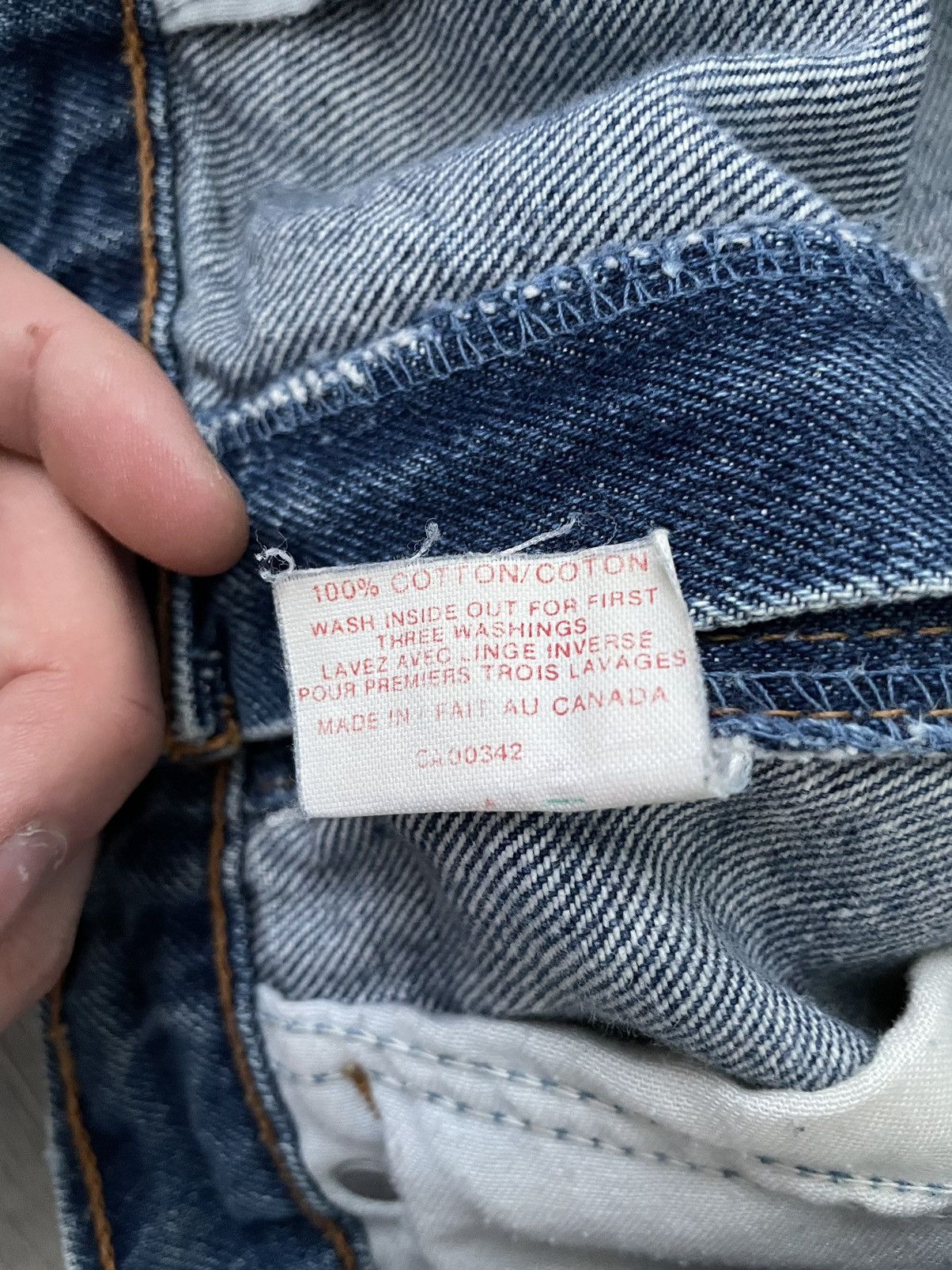 Levi's × Levi's Vintage Clothing × Vintage 🍊 Vintage 80s Levis 619 Orange Tab Light Wash Jeans Straight Size US 32 / EU 48 - 7 Thumbnail