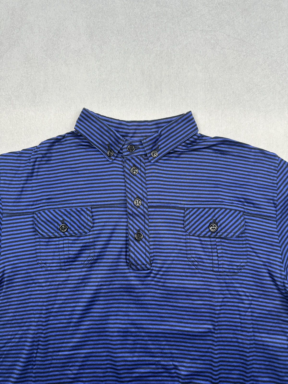 Dior SS06 Striped Polo Shirt Hedi Slimane Size US S / EU 44-46 / 1 - 3 Thumbnail