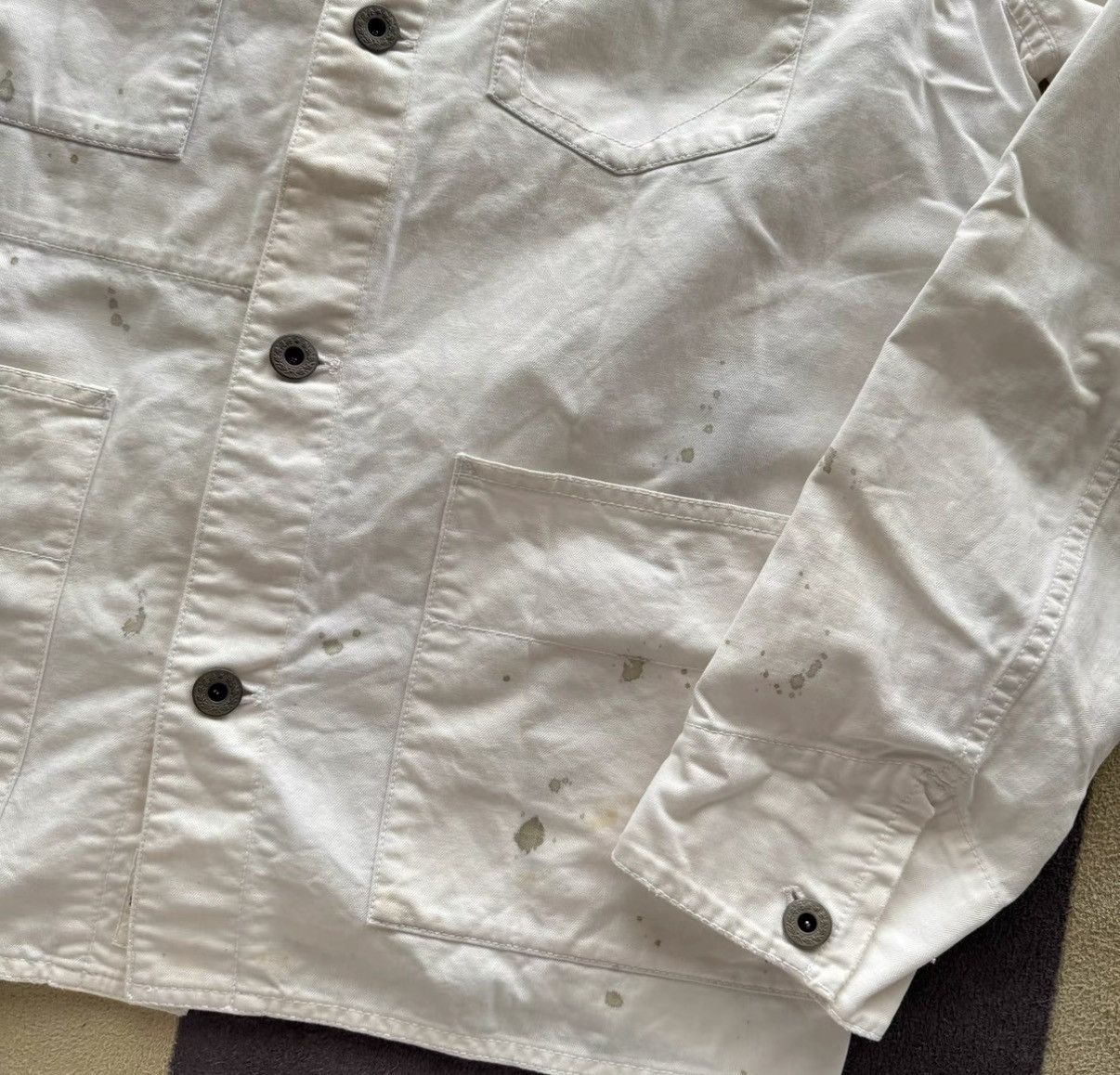 Polo Ralph Lauren RL Ralph Lauren Polo Rugby White Work Jacket K22 Size US S / EU 44-46 / 1 - 3 Thumbnail