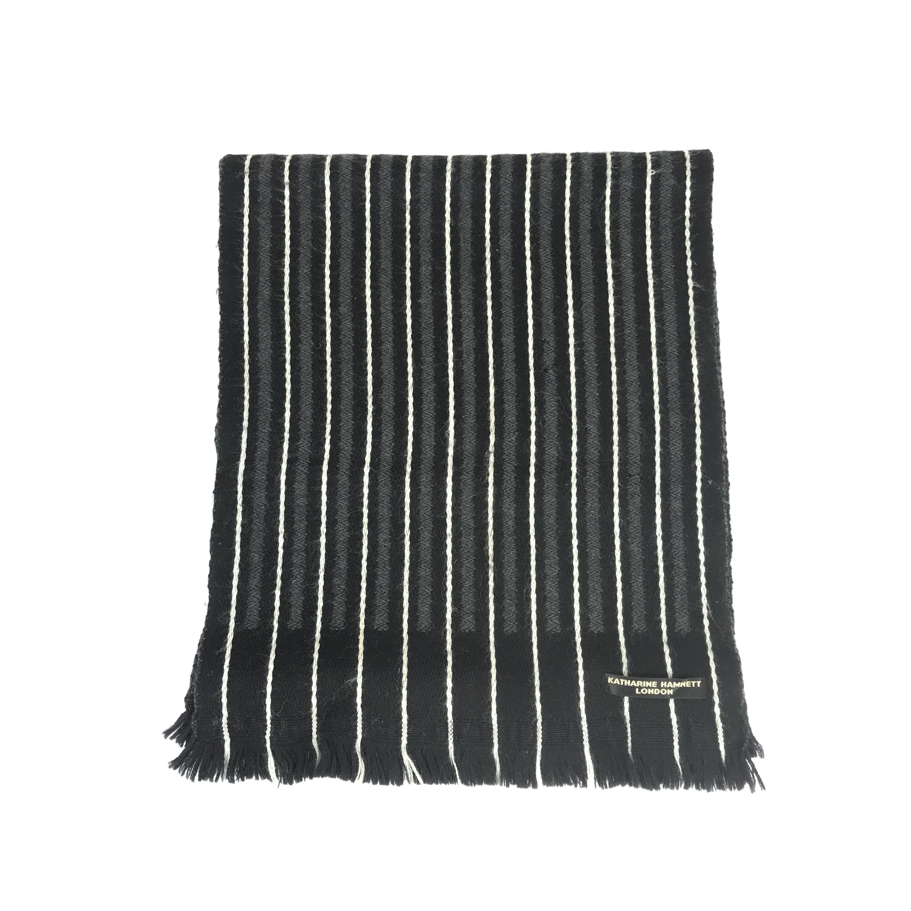 Katharine Hamnett London Vintage Katharine Hamnett Scarf Wool Cashmere Scarves Size ONE SIZE - 3 Thumbnail