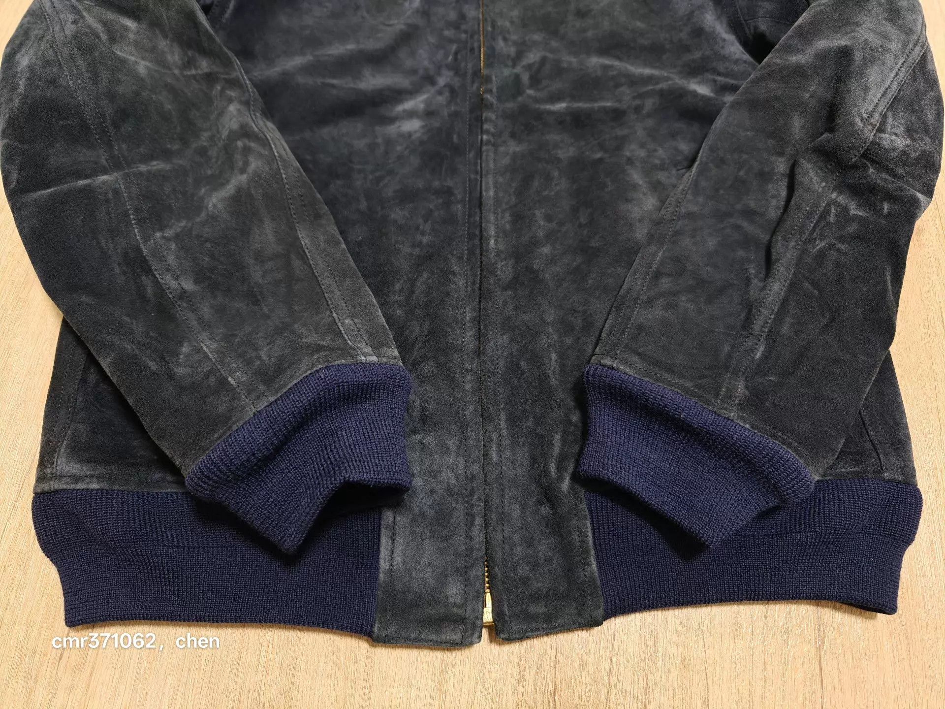 Visvim visvim 14AW Varsity Jkt Navy Sz2 Riri Zip Leather Size US M / EU 48-50 / 2 - 4 Thumbnail