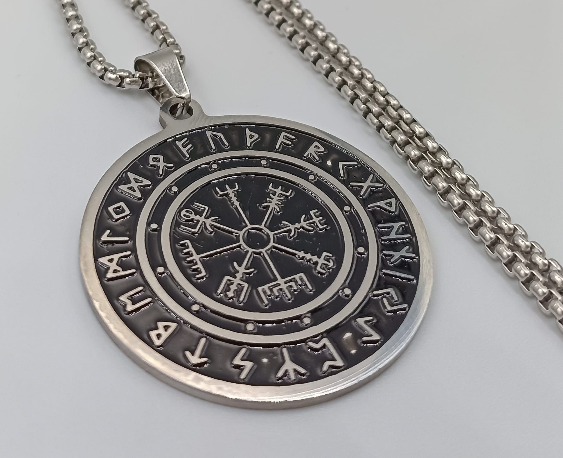 Other Silver New Nordic Viking Rune Necklace for Men and Women Size ONE SIZE - 3 Thumbnail