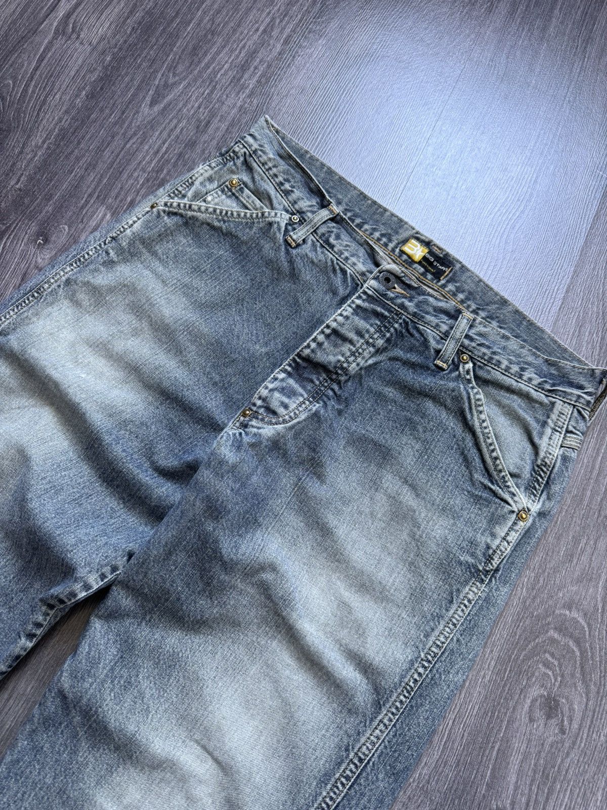 Big Star × Vintage Y2K Vintage Big Star Workwear Denim Rap Pants Size US 34 / EU 50 - 2 Thumbnail