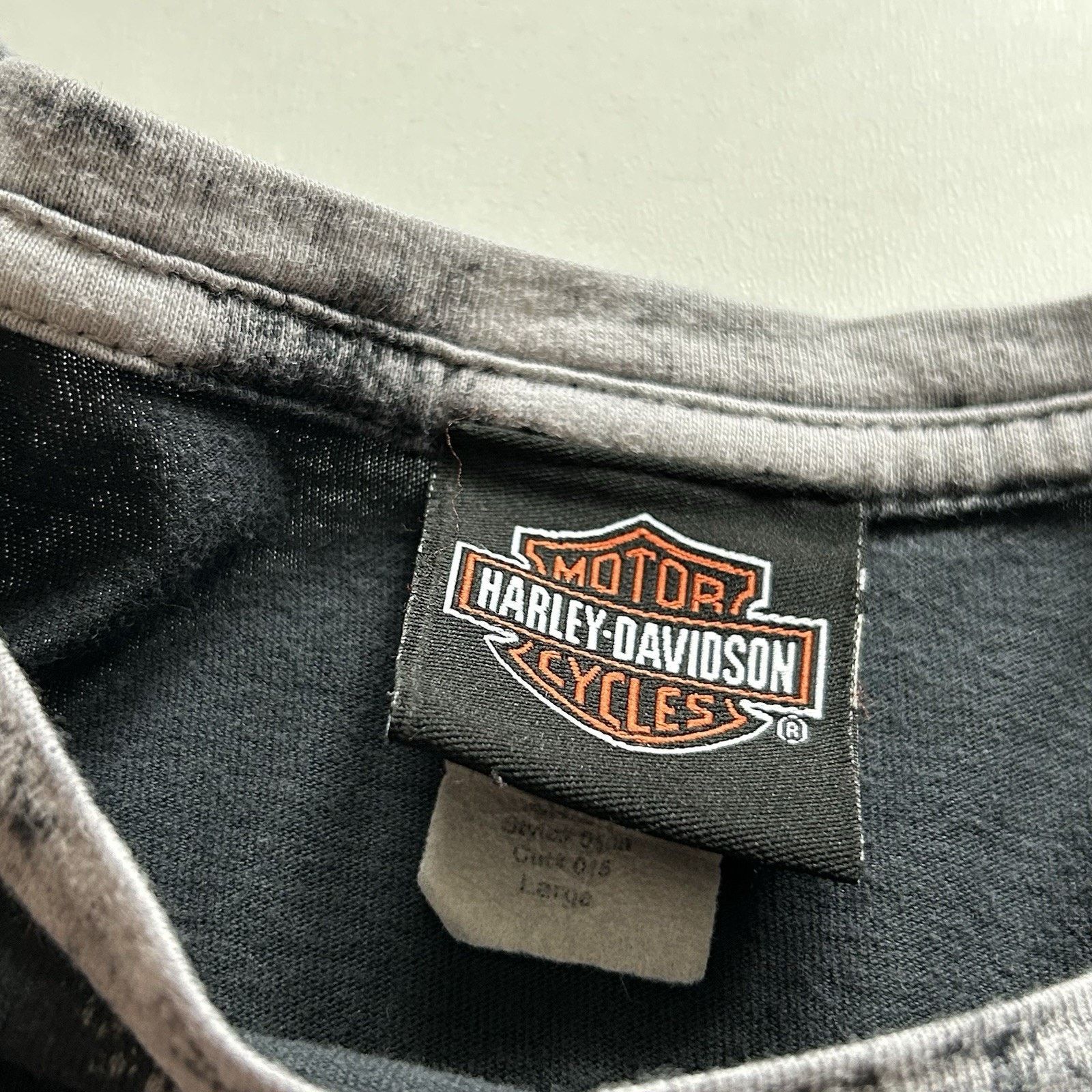 Harley Davidson Vintage Harley Davidson T Shirt Large AOP Eagle Faded Black Size US L / EU 52-54 / 3 - 8 Thumbnail