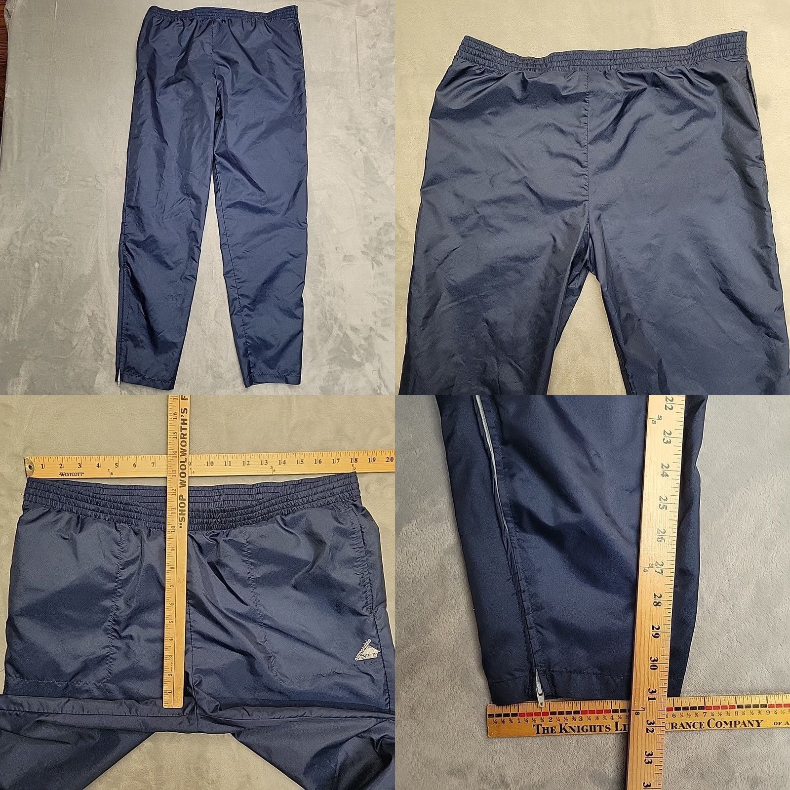 Etro VTG Cannondale Track Pants Mens L Blue Nylon Windbreaker Zip Leg 90s Retro Sports USA Mens Size US 33 - 8 Thumbnail