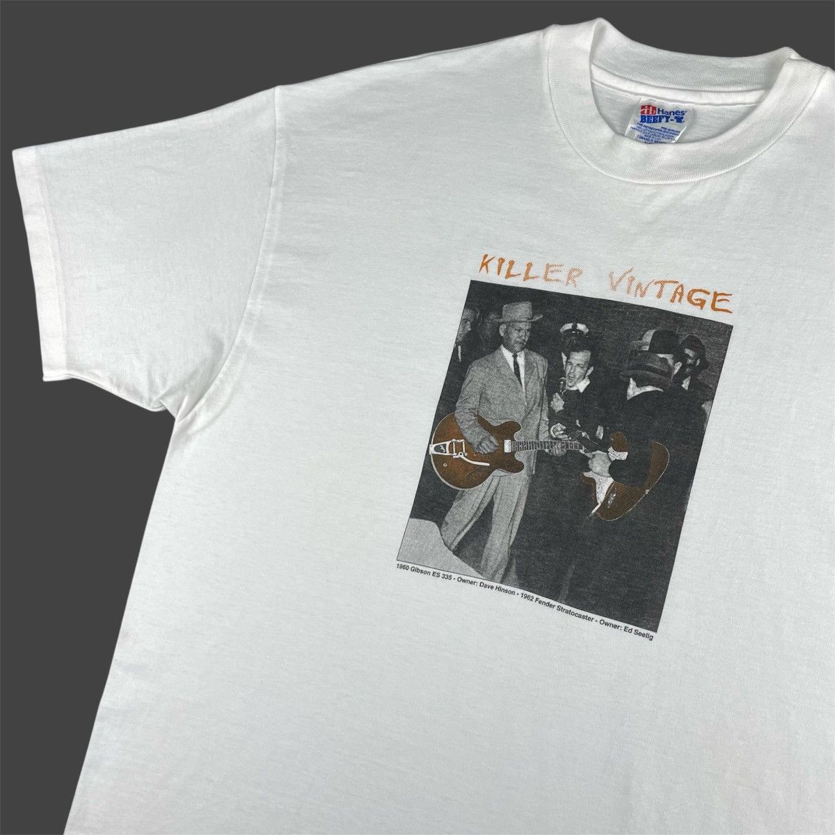 Hanes × Vintage Vintage Killer Vintage Specialty Guitars T-Shirt 90s Size US XL / EU 56 / 4 - 9 Thumbnail