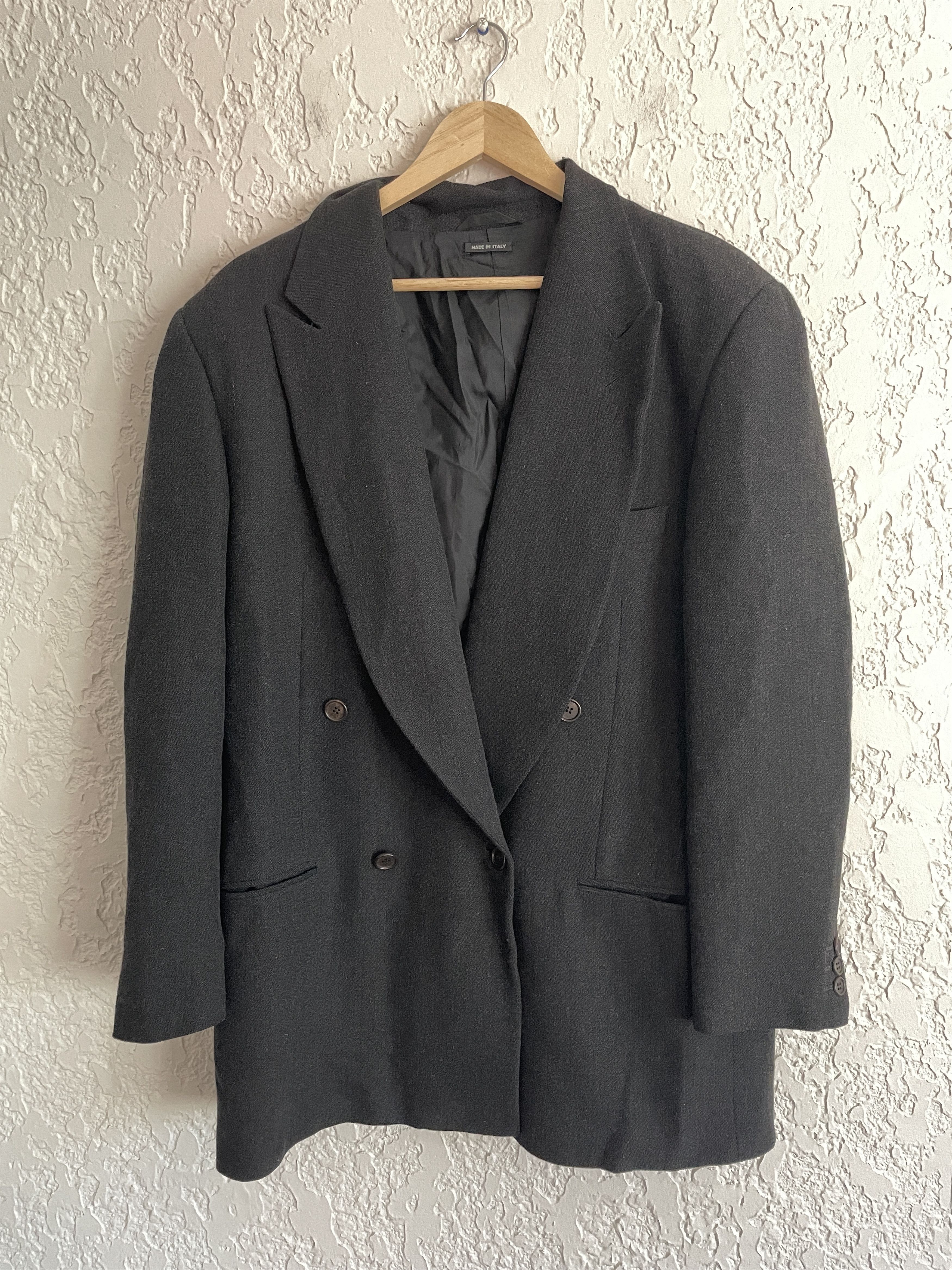 Giorgio Armani 🔥 Giorgio Armani® RARE 90s Twill Double Breasted Blazer Size 44R - 1 Thumbnail