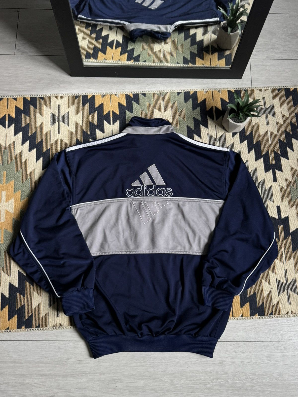 Adidas Vintage Adidas Retro 3 Stripes Y2K Track Jacket Size US M / EU 48-50 / 2 - 2 Thumbnail