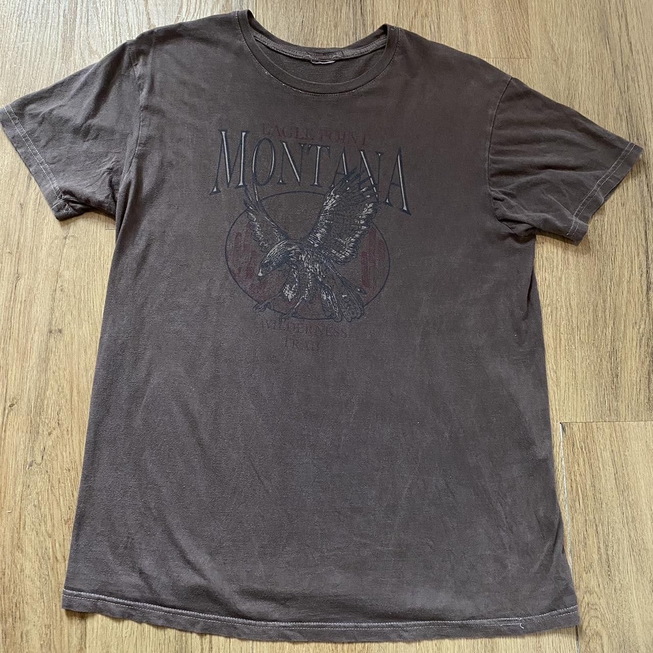 Other Grey Montana Eagle USA United States graphic tee Size US S / EU 44-46 / 1 - 1 Thumbnail