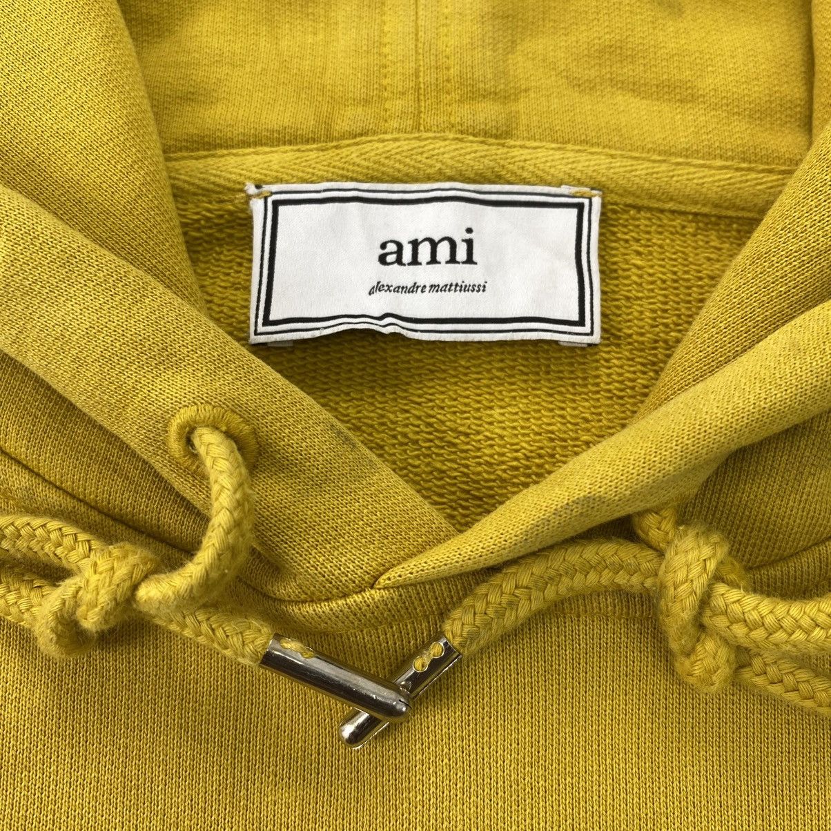 AMI 🇵🇹Ami Alexandre Mattiussi Small Heart De Coeur Yellow Hoodie Size US S / EU 44-46 / 1 - 7 Thumbnail