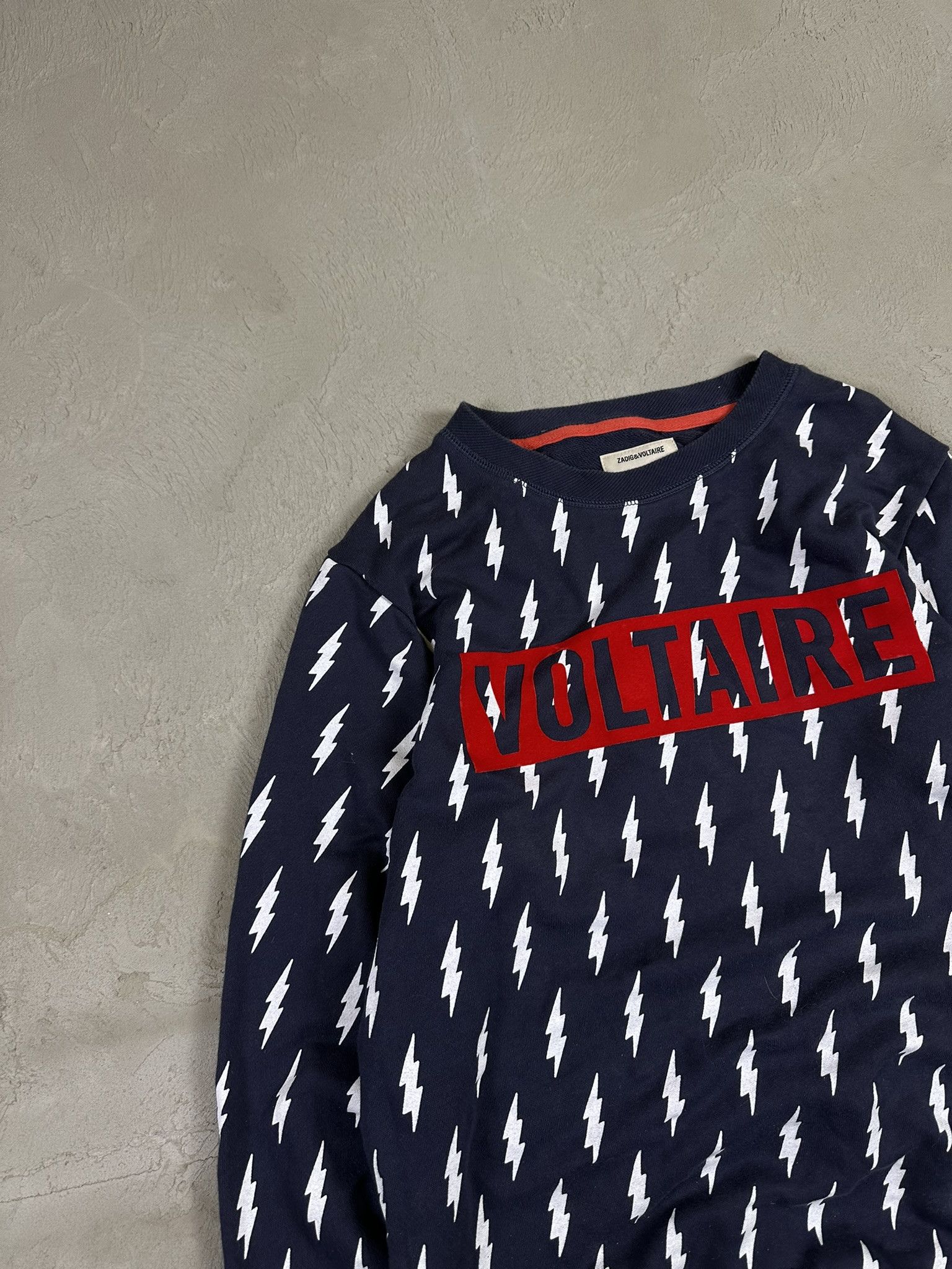 Zadig & Voltaire Zadig & Voltaire Lightning Pattern Logo Sweatshirt Crewneck Size US S / EU 44-46 / 1 - 6 Thumbnail