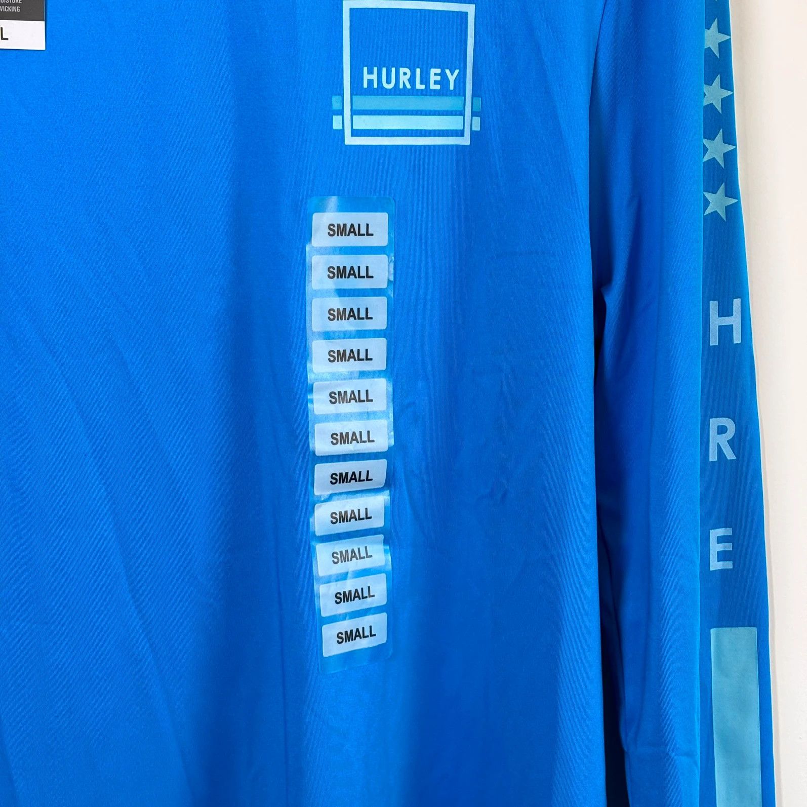 Hurley Hurley Men's Blue Heroic Long Sleeve Rash Guard Shirt Small Size US S / EU 44-46 / 1 - 2 Thumbnail