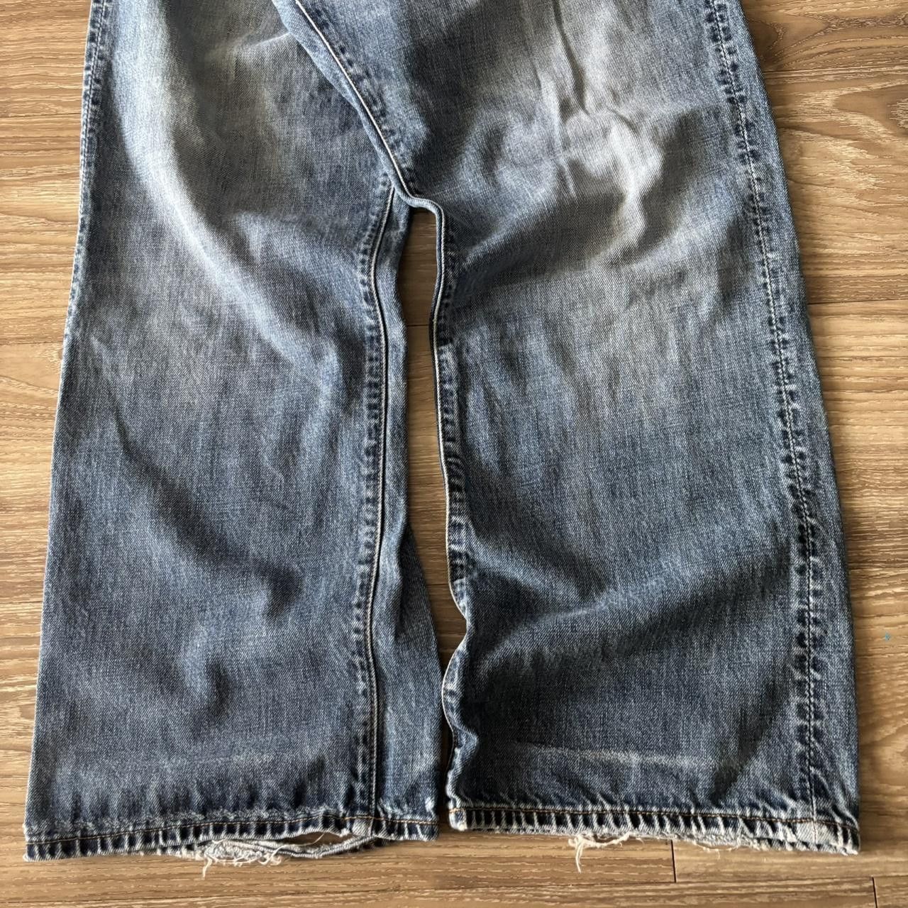Gap Crazy Vintage Y2K/2000s Baggy Grunge Gap Medium Wash Skater Denim Jeans! 40x30 Size US 40 / EU 56 - 6 Thumbnail