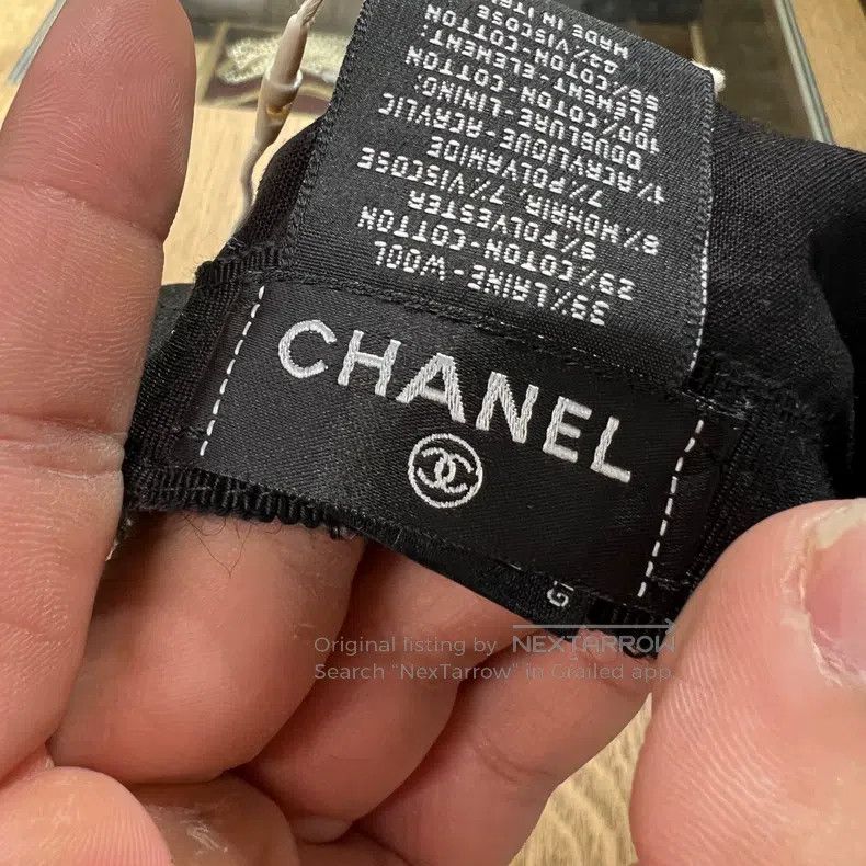 Chanel Chanel 24A tweed plaid wool cap Size ONE SIZE - 3 Thumbnail