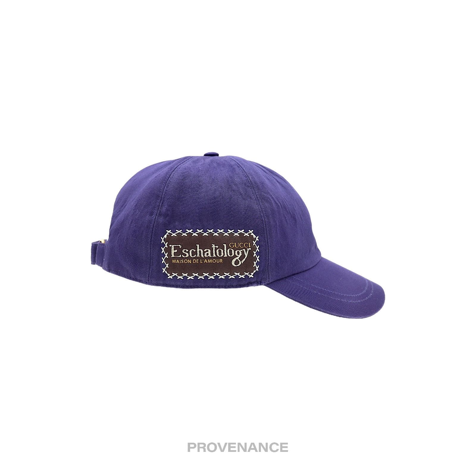 Gucci 🔴 Gucci Eschatology Patch Logo Hat Cap - Blue Size ONE SIZE - 5 Thumbnail