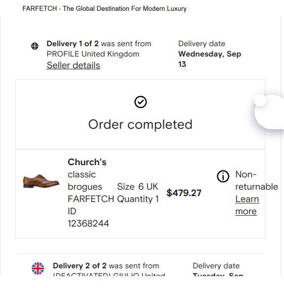 Church's Church's Classic Brown Brogues Size US 7 / EU 40 - 5 Thumbnail