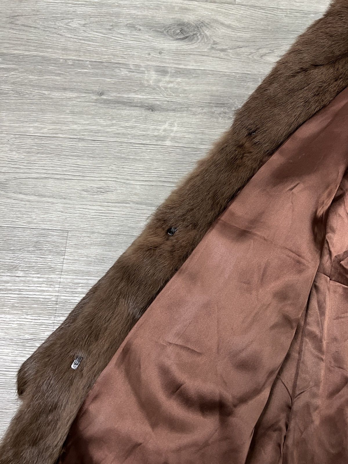 Other Vintage French Coney Fur coat Rabbit fur Brown Winter coat Size S / US 4 / IT 40 - 10 Thumbnail