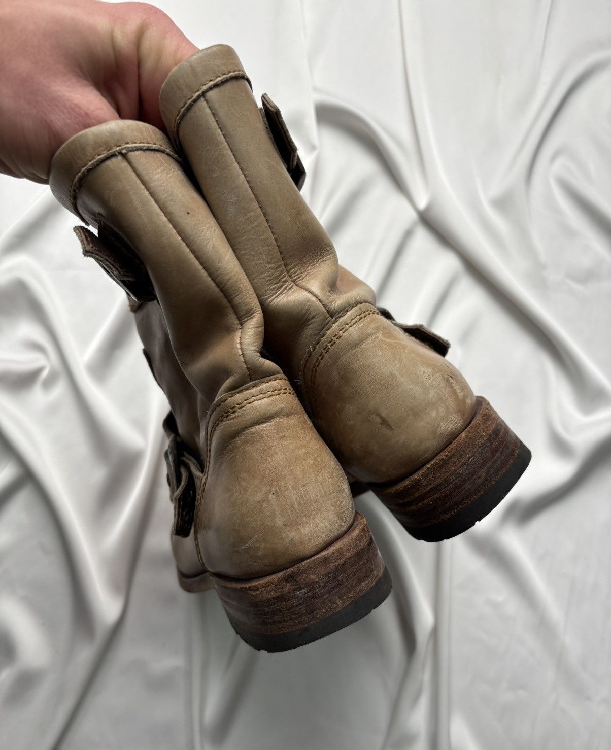 Sendra Sendra belted studded platform leather boots Size US 8 / IT 38 - 11 Thumbnail