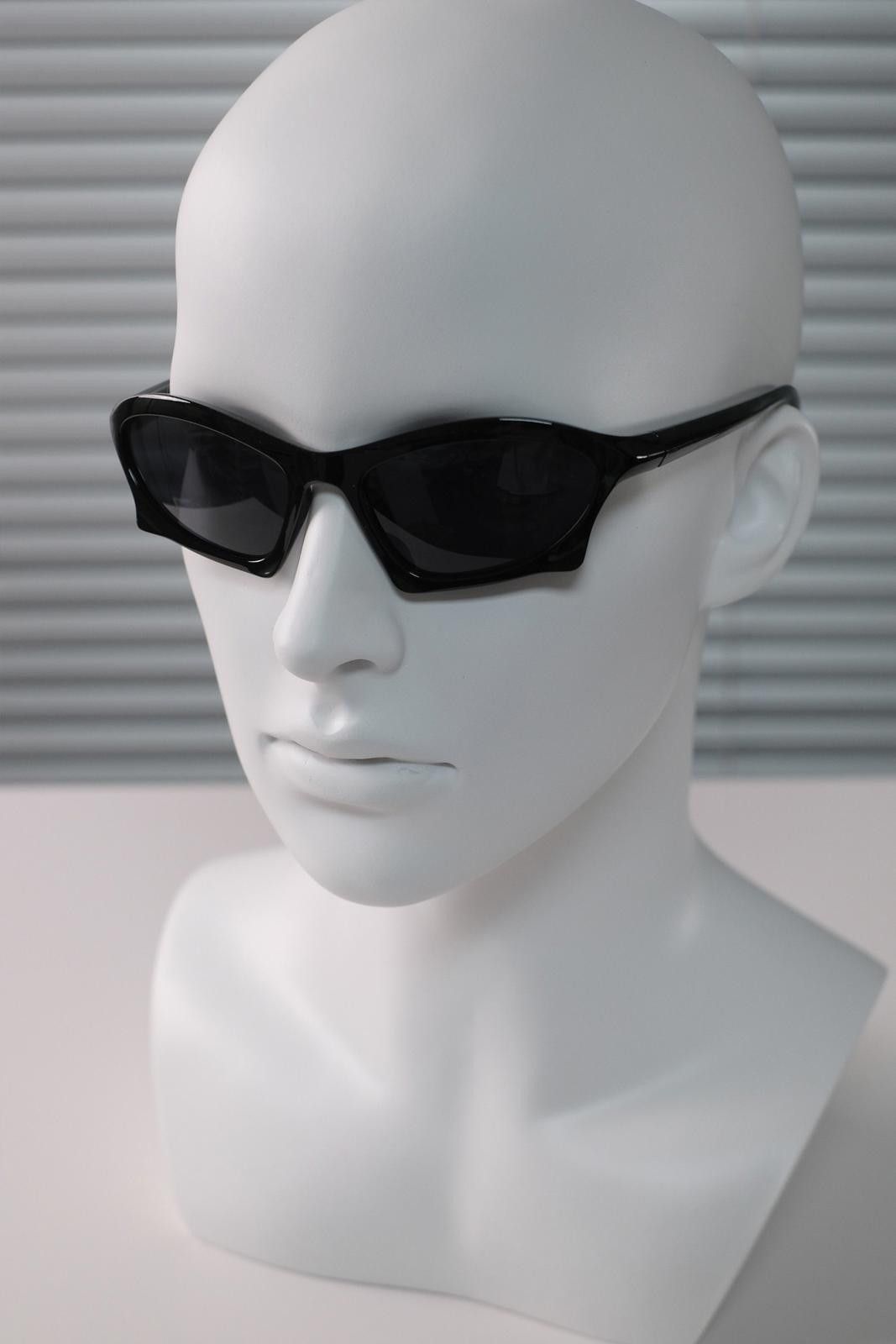 Other Rare Y2k Avant Garde Futuristic Black Sunglasses Unisex OS Size ONE SIZE - 5 Thumbnail