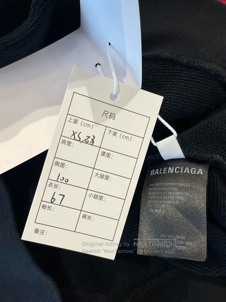 Balenciaga Balenciaga Letter Logo Loose Fit Crew Neck Long Sleeve Swe Size US XS / EU 42 / 0 - 9 Thumbnail