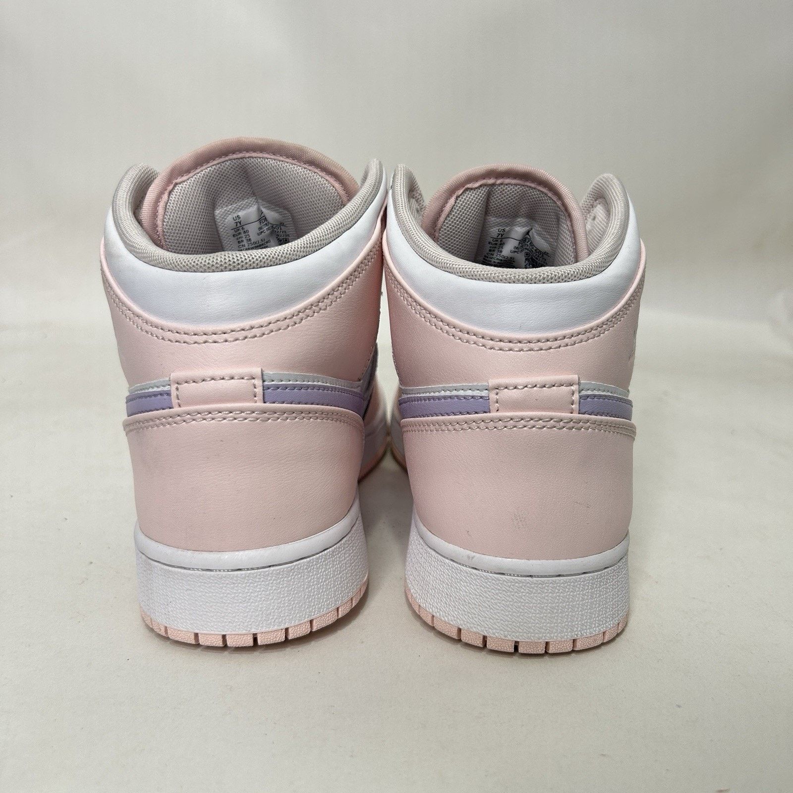 Nike Nike Air Jordan 1 Mid Retro GS “Pink Wash Violet Frost” Size US 8.5 / IT 38.5 - 5 Thumbnail