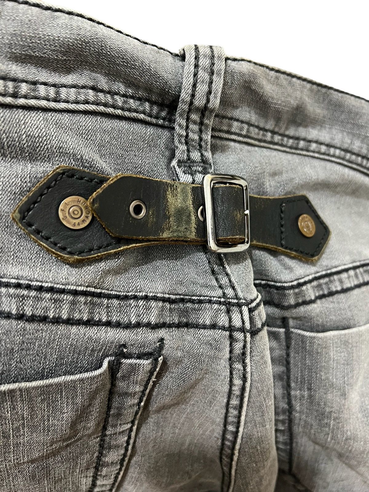 If Six Was Nine × Japanese Brand × Le Grande Bleu (L.G.B.) Blackpia - japanese flared laces up denim pants Size US 31 - 9 Thumbnail