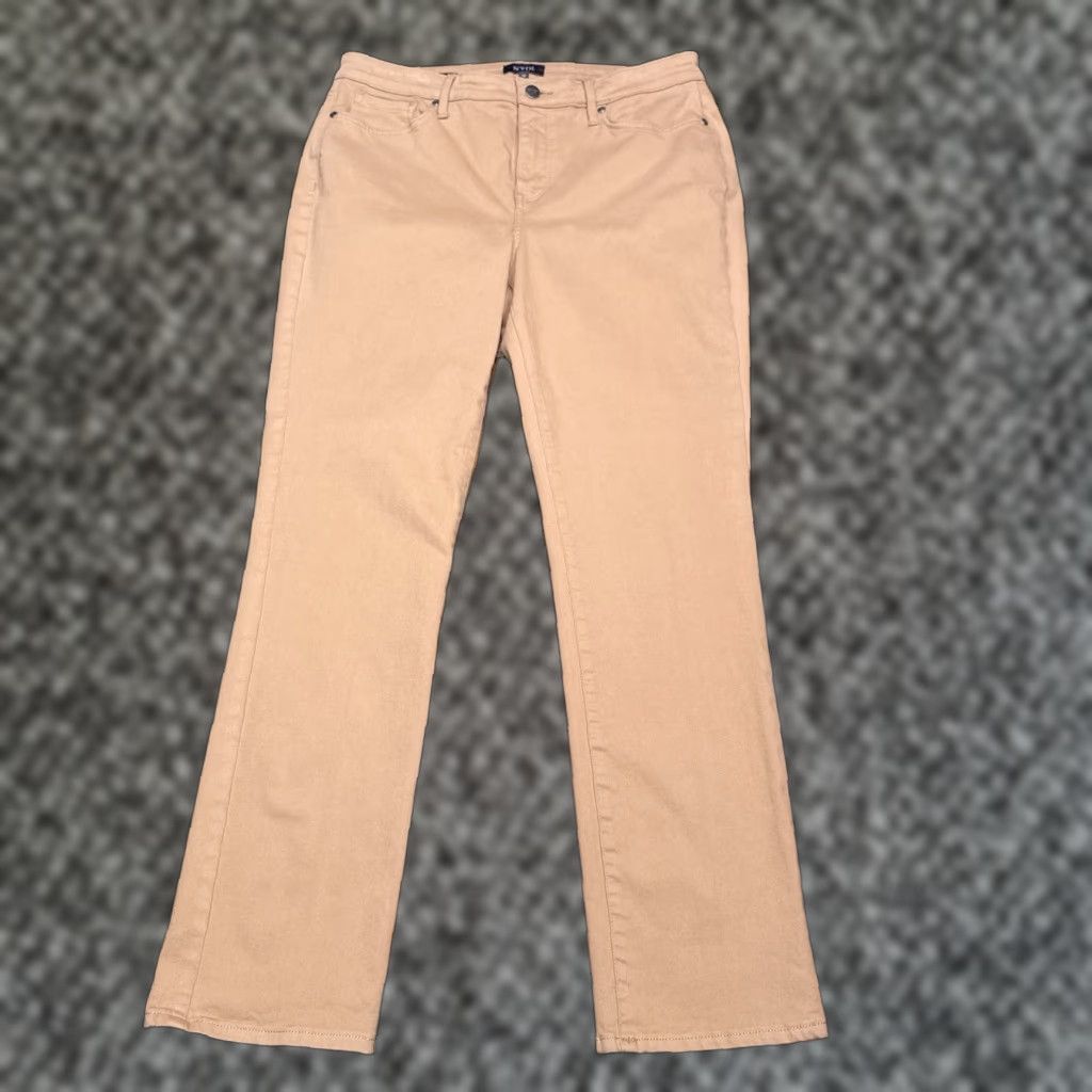 NYDJ NYDJ Jeans Womens 10 Slim Mid Rise Stretch 5-Pocket Denim Brown City Nydj Sheri Size 32" / US 10 / IT 46 - 1 Thumbnail