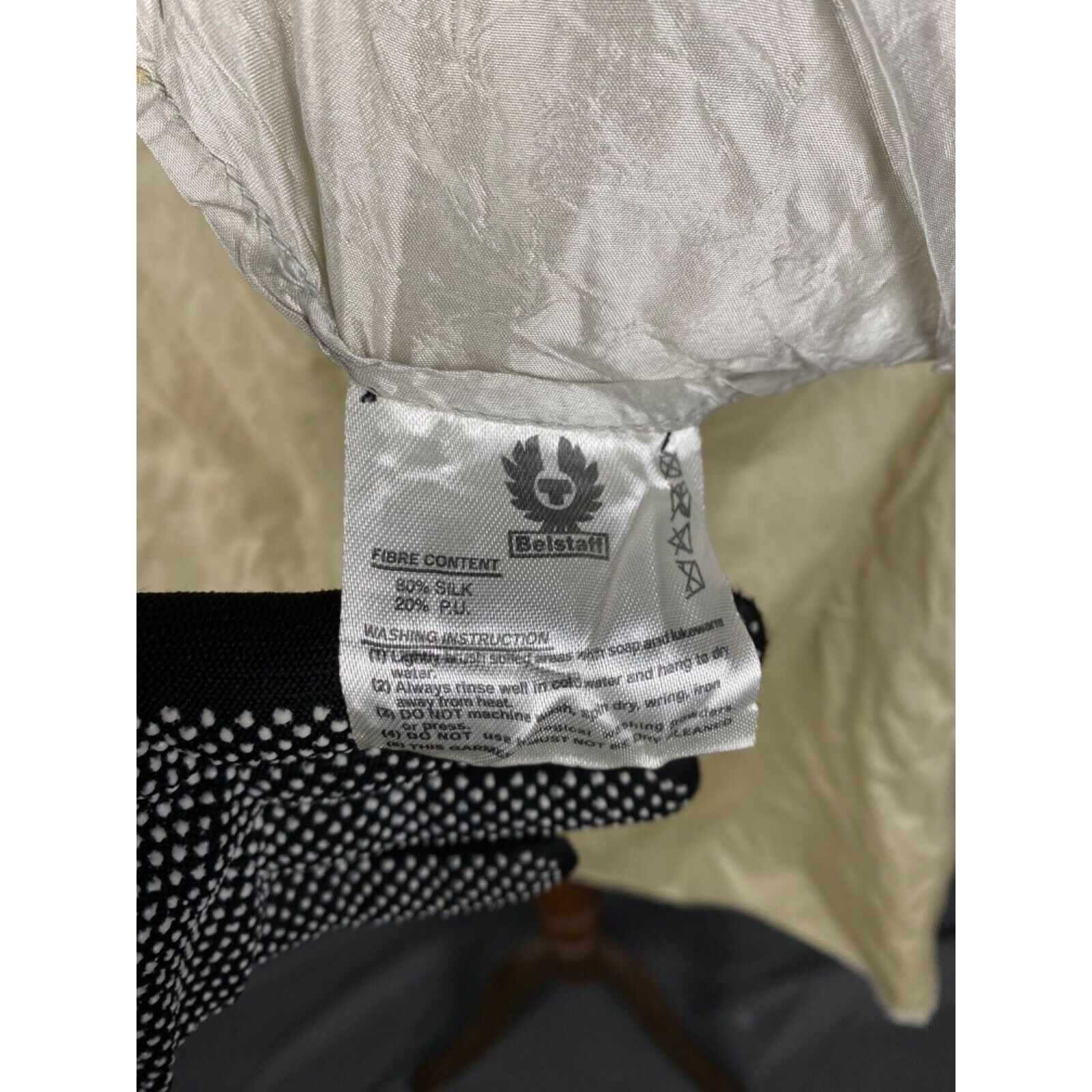 Belstaff Belstaff Men's Beige Silk Multipocket Motorcycle Jacket Size Size US S / EU 44-46 / 1 - 24 Thumbnail