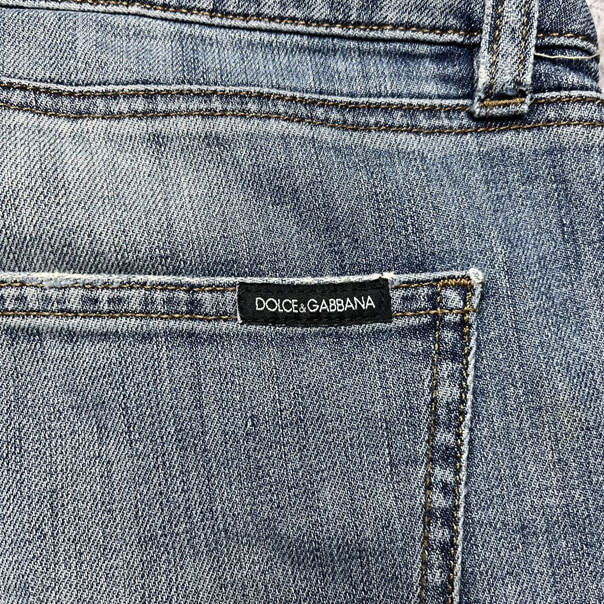 Dolce & Gabbana Vintage Dolce & Gabbana Distressed Blue Denim Jeans Luxury Size 30" / US 8 / IT 44 - 16 Thumbnail