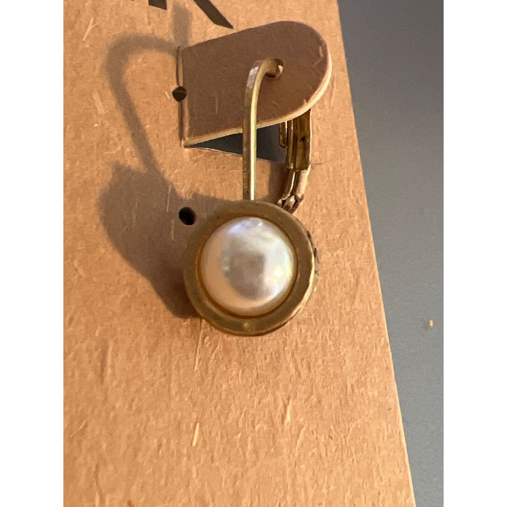 The Sak The Sak Recycled Metal Earrings Gold Tone Dangle Faux Pearls Size ONE SIZE - 2 Thumbnail
