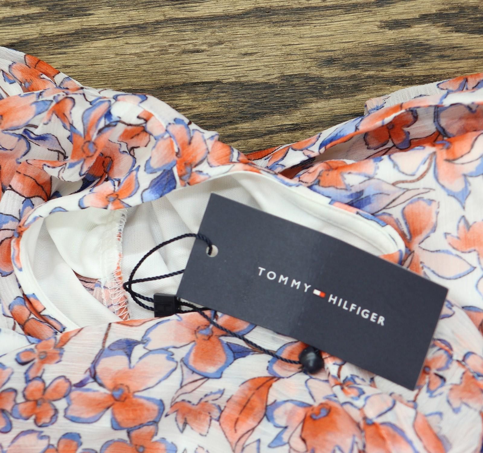 Tommy Hilfiger Tommy Hilfiger Sleeve Midi Dress Ivory White / Grenadine 14 Size XL / US 12-14 / IT 48-50 - 4 Thumbnail