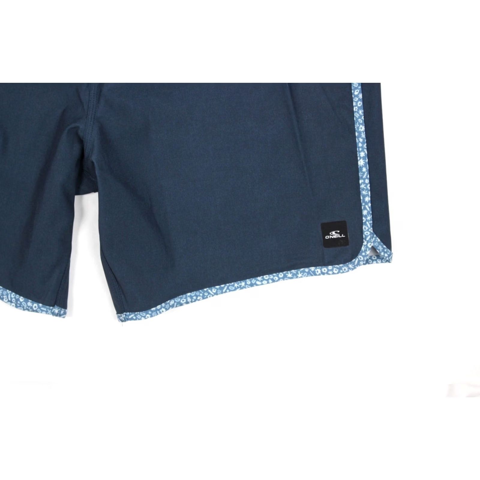 O'Neill O'Neill Men's Hyperfreak Heat Scallop 18" Board Shorts Blue 38 Striped Quick Dry Stretch Back Pocket Adult Mens Shorts Size US 38 / EU 54 - 5 Thumbnail