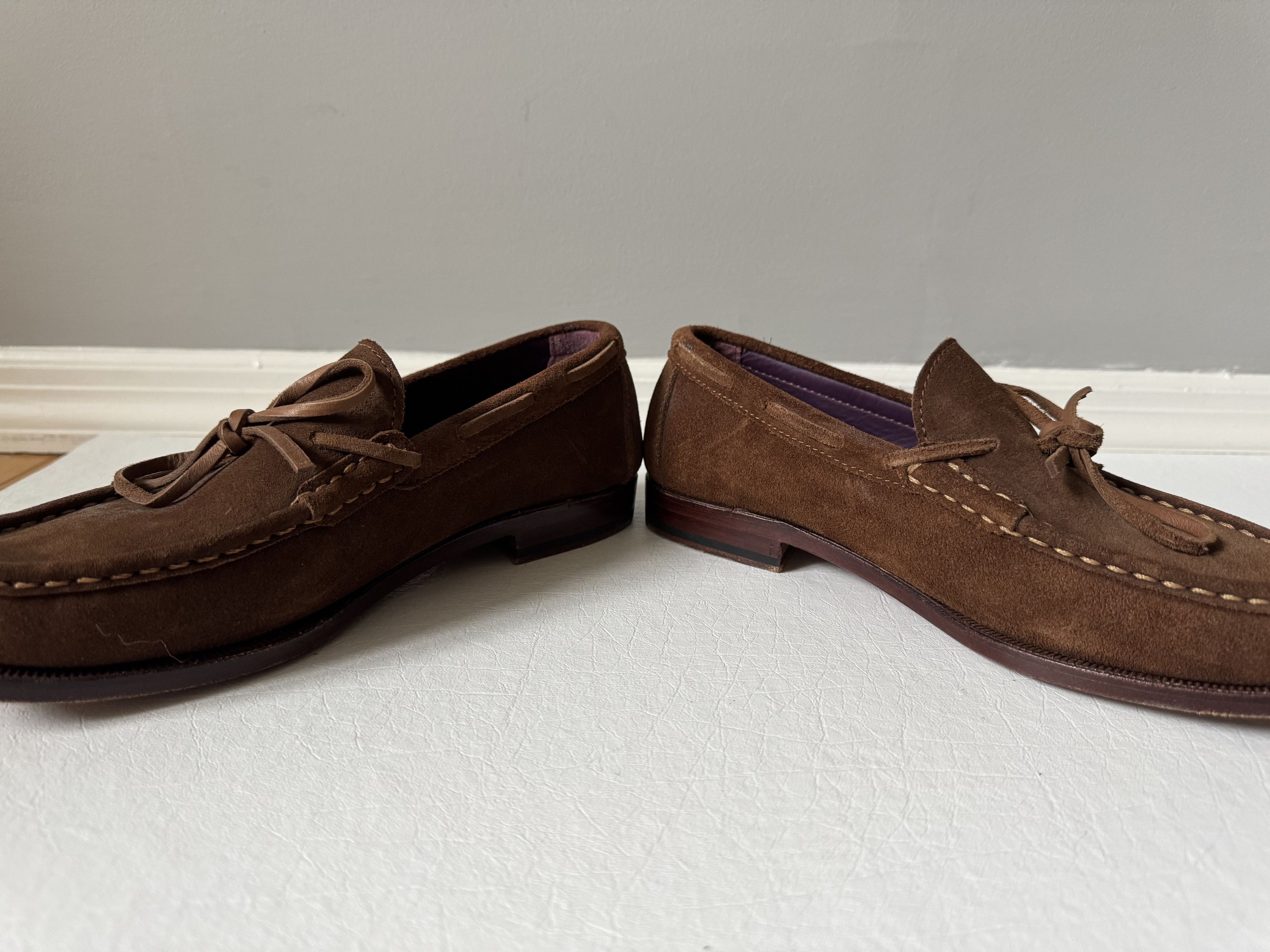 Carmina Carmina Suede Loafers Size US 7.5 / EU 40-41 - 2 Thumbnail
