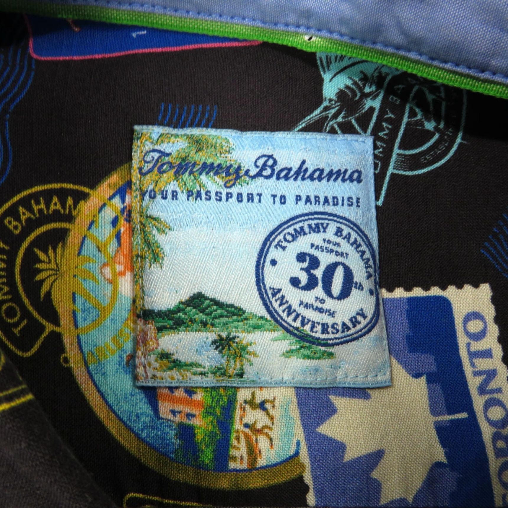 Tommy Bahama Tommy Bahama Shirt L Mens 30th Anniversary All Over Print AOP Camp Hawaiian Button-Up Short Sleeve Casual Camp Hawaiian Beach Aloha Mens Size US L / EU 52-54 / 3 - 5 Thumbnail
