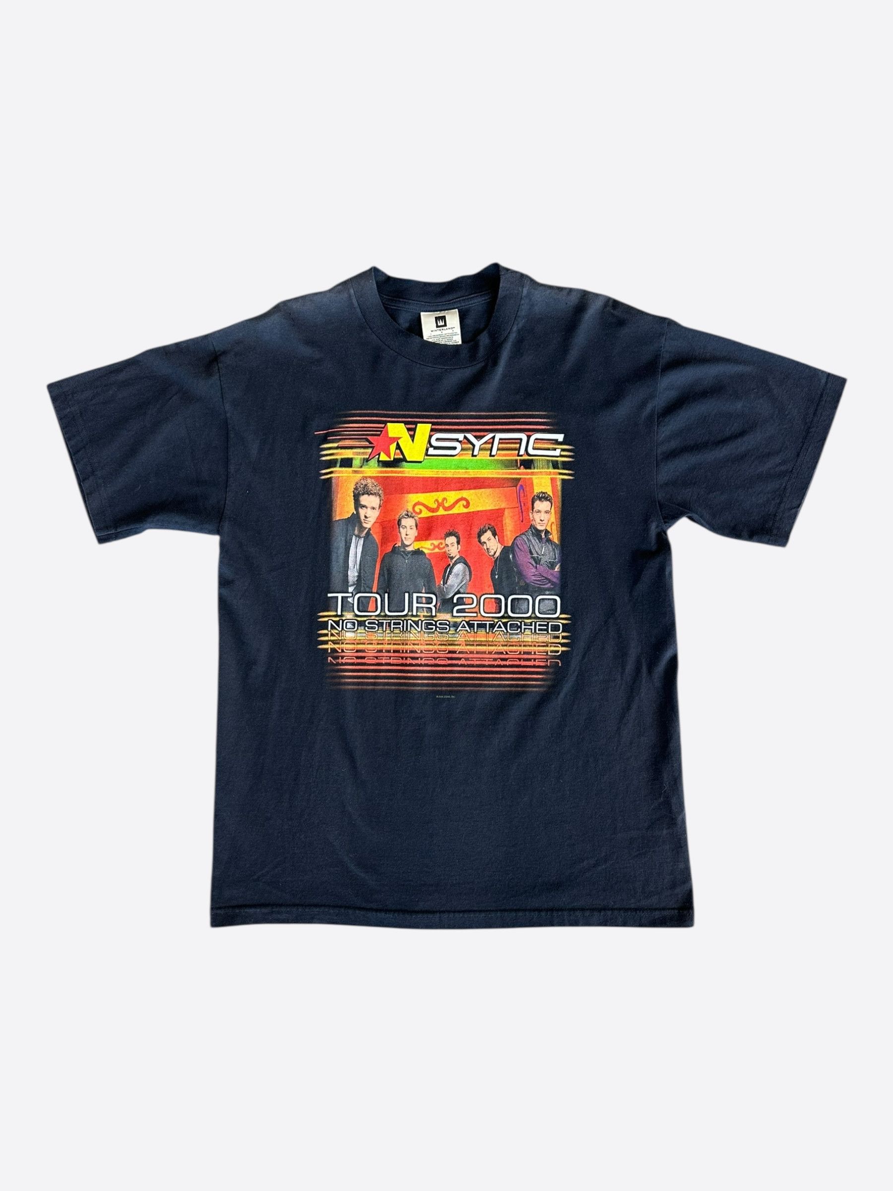 Vintage Vintage Black NSYNC No Strings Attached Tour T-Shirt Size US L / EU 52-54 / 3 - 1 Thumbnail